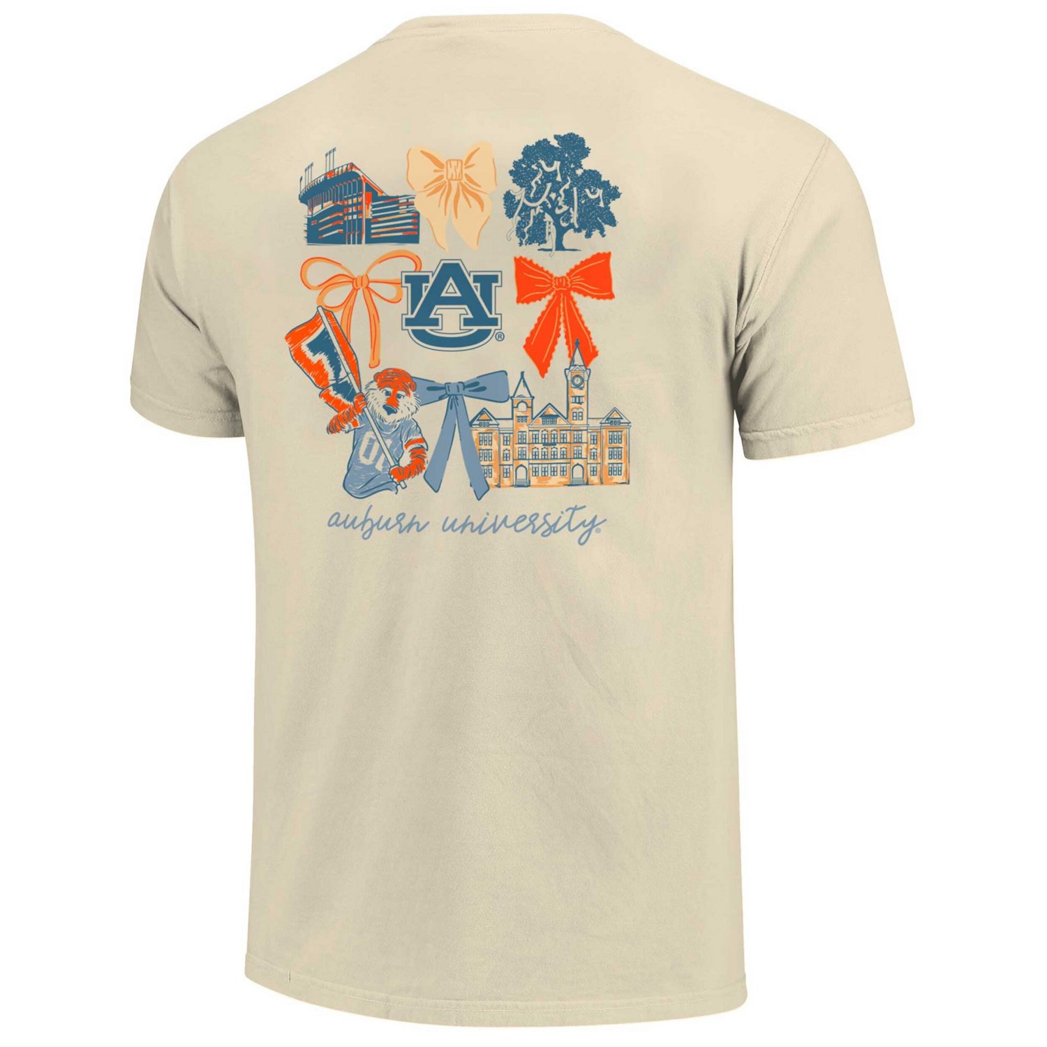 Unisex Image One Auburn Tigers Comfort Colors Coquette T-Shirt                                                                   - view number 3