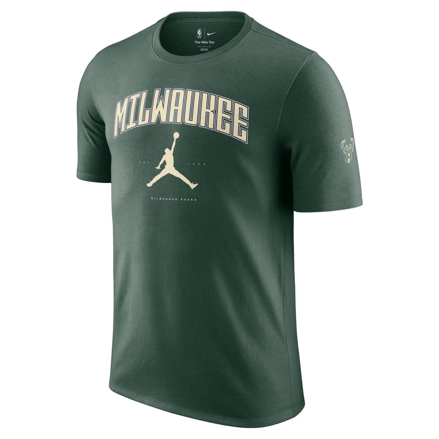Unisex Jordan Brand Hunter Milwaukee Bucks Essential Cities T-Shirt - view number 2