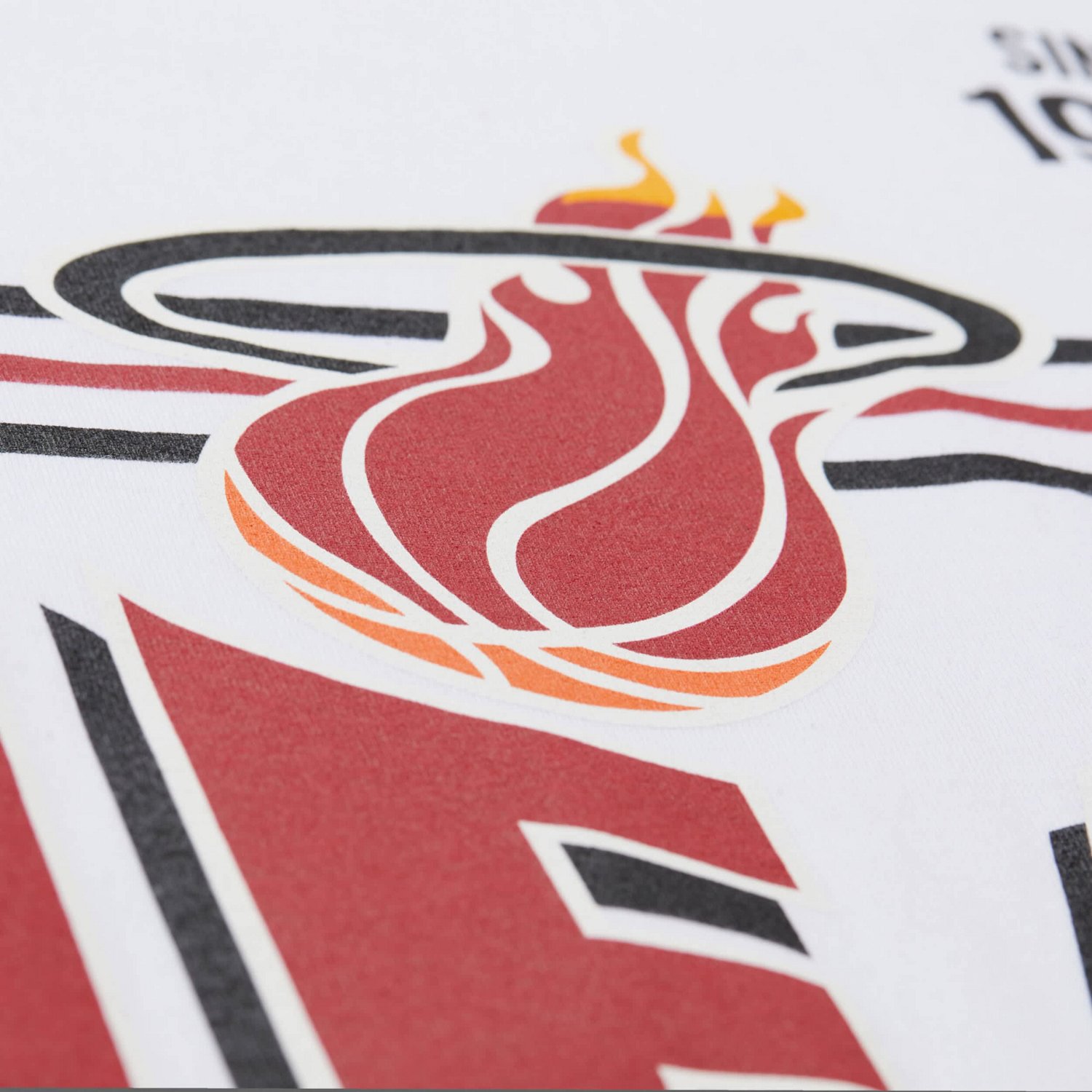 Unisex Mitchell  Ness Miami Heat Hardwood Classics Vintage Team Origins Premium T-Shirt                                          - view number 4