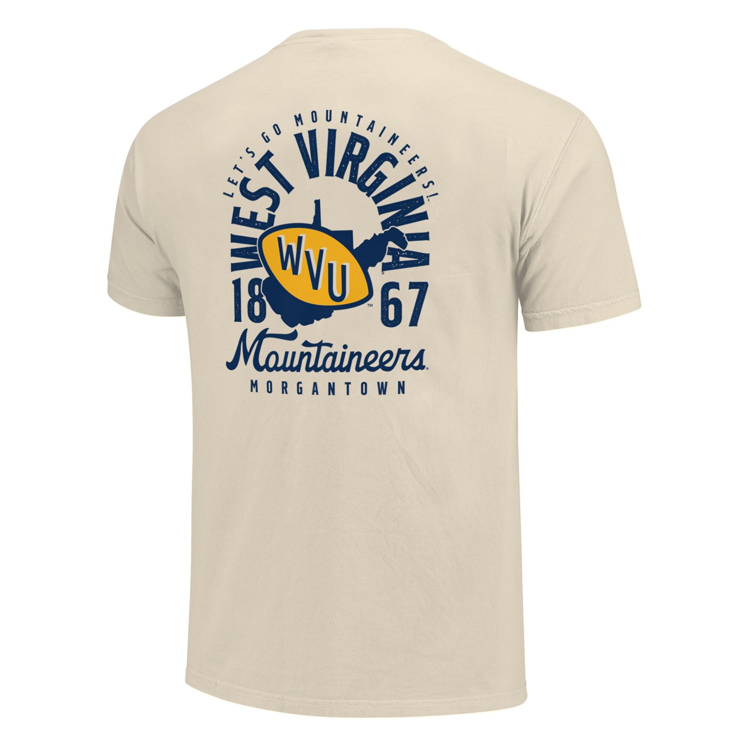 West Virginia Mountaineers Comfort Colors Mascot Overlay T-Shirt - view number 3