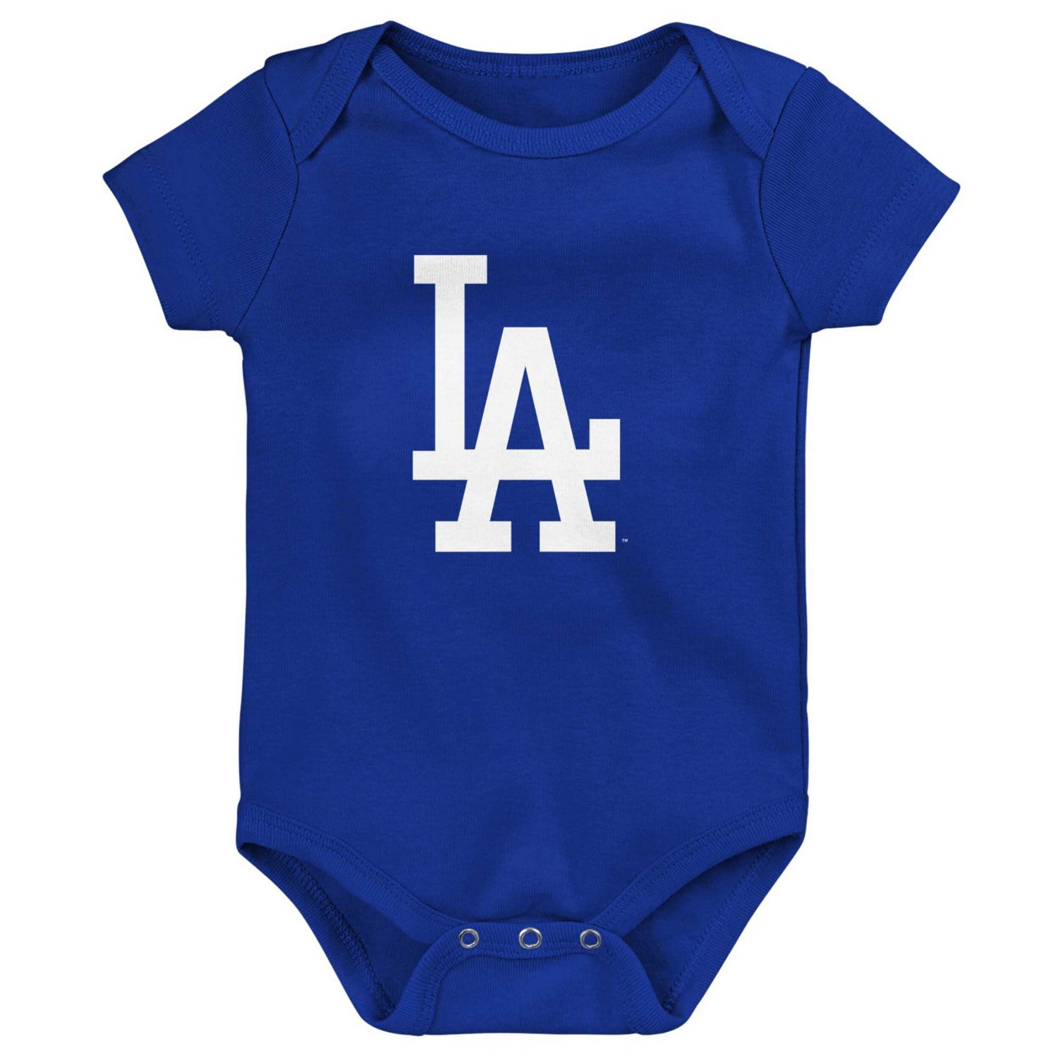 /White/Heather Gray Los Angeles Dodgers Biggest Little Fan 3-Pack Bodysuit Set - view number 2