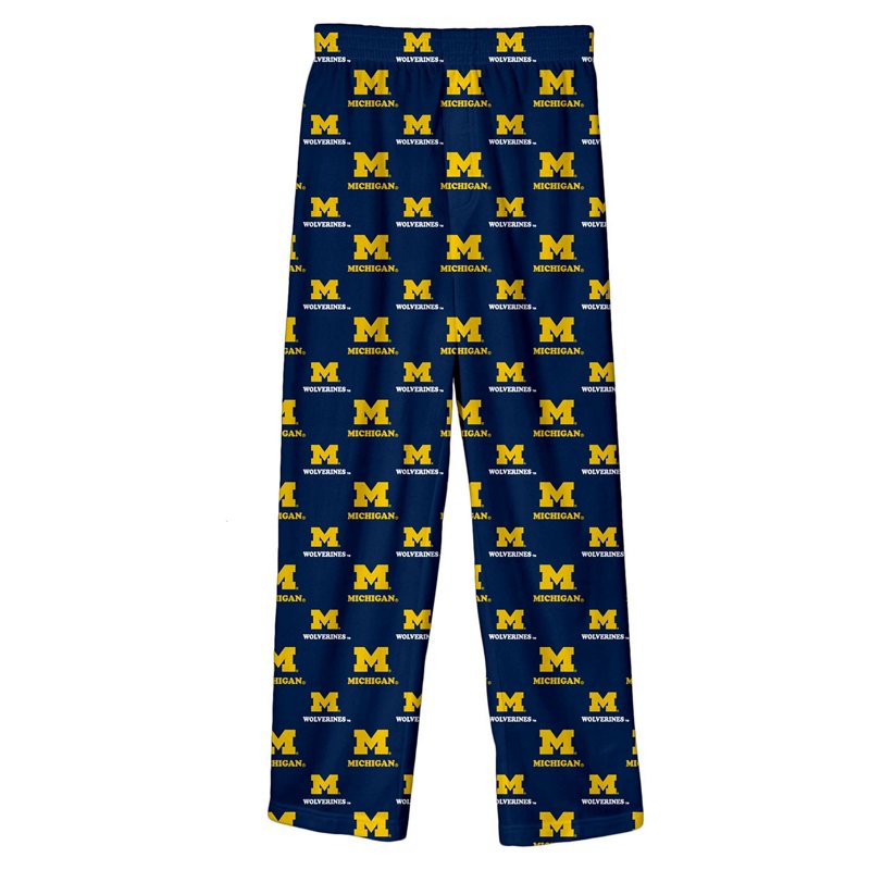 Youth Outerstuff Michigan Wolverines All-Over Team Logo Pants