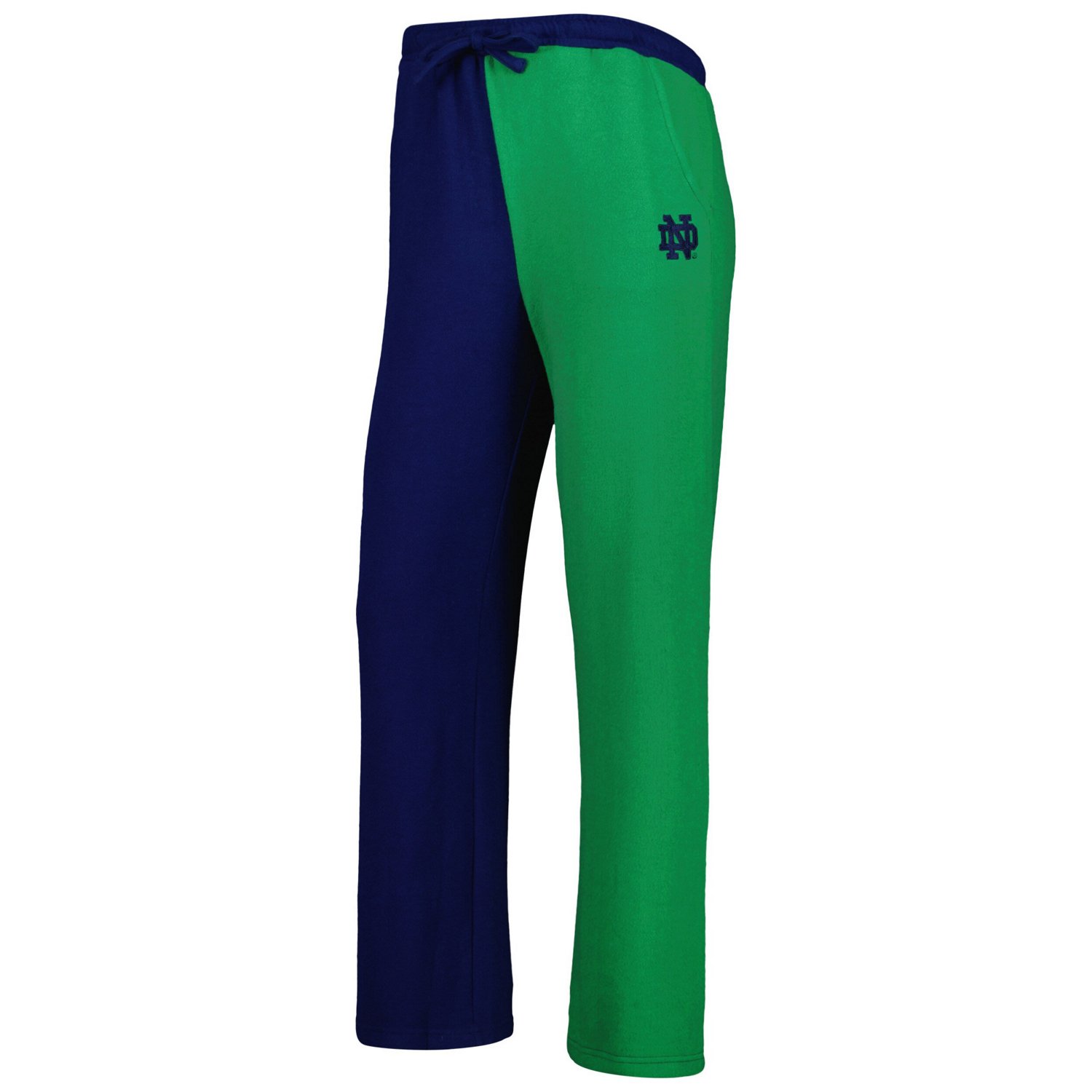 ZooZatz /Green Notre Dame Fighting Irish Colorblock Cozy Tri-Blend Lounge Pants - view number 2