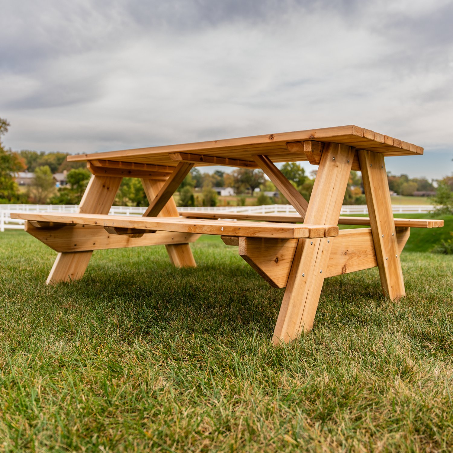 Jack & June Adult Rectangular Picnic Table - view number 7