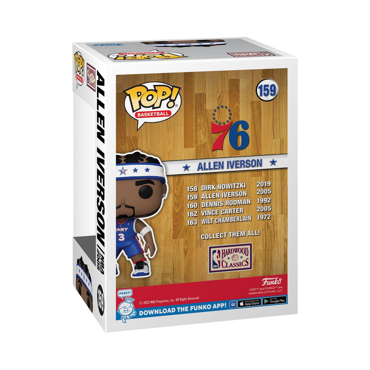 Allen Iverson 2005 NBA All-Star Game 159 Funko Pop Vinyl Figure - view number 3