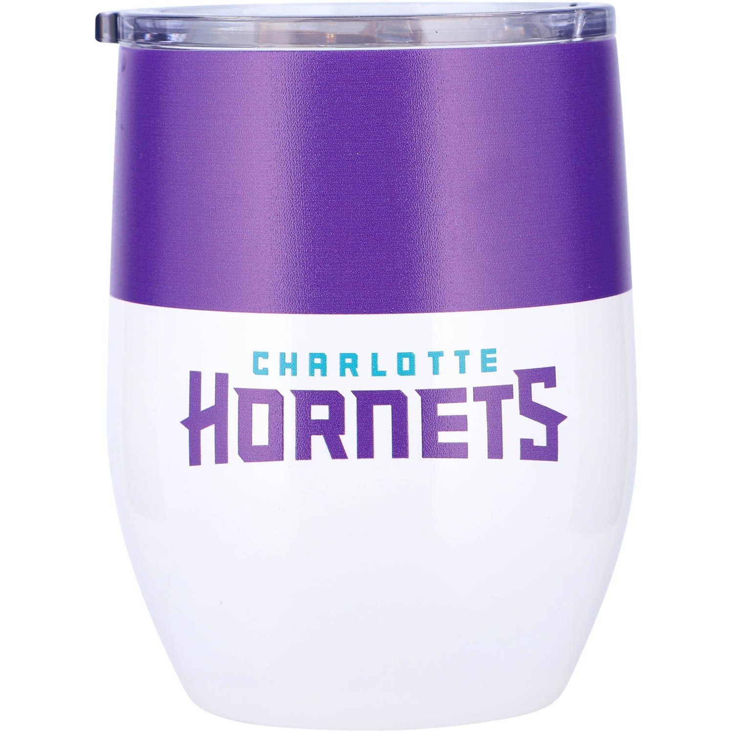 Charlotte Hornets 16oz Colorblock Stainless Steel Curved Tumbler - view number 2