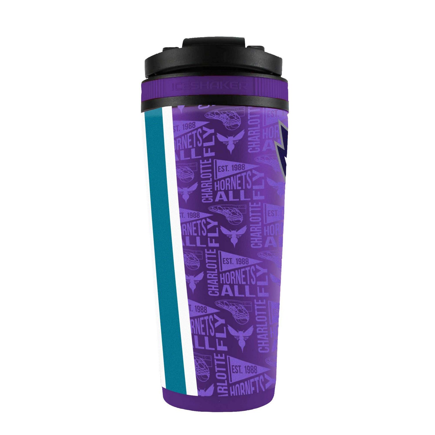 Charlotte Hornets 26oz 4D Stainless Steel Shaker Bottle - view number 2