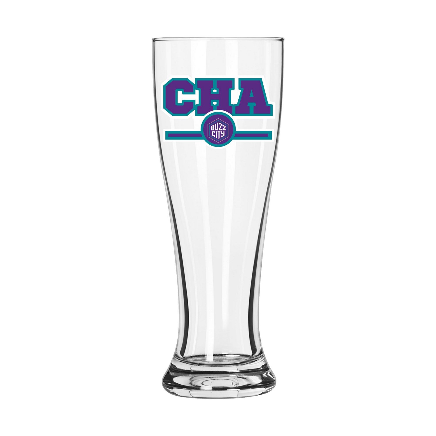 Charlotte Hornets Letterman Logo 16oz Pilsner Glass - view number 2