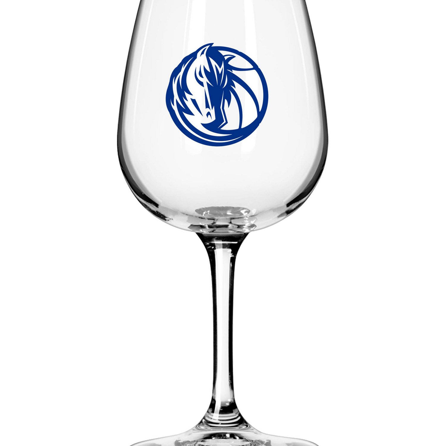 Dallas Mavericks Logo 12oz Stemmed Wine Glass