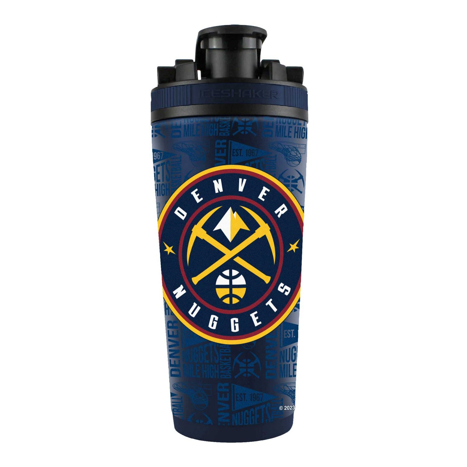 Denver Nuggets 26oz 4D Stainless Steel Shaker Bottle