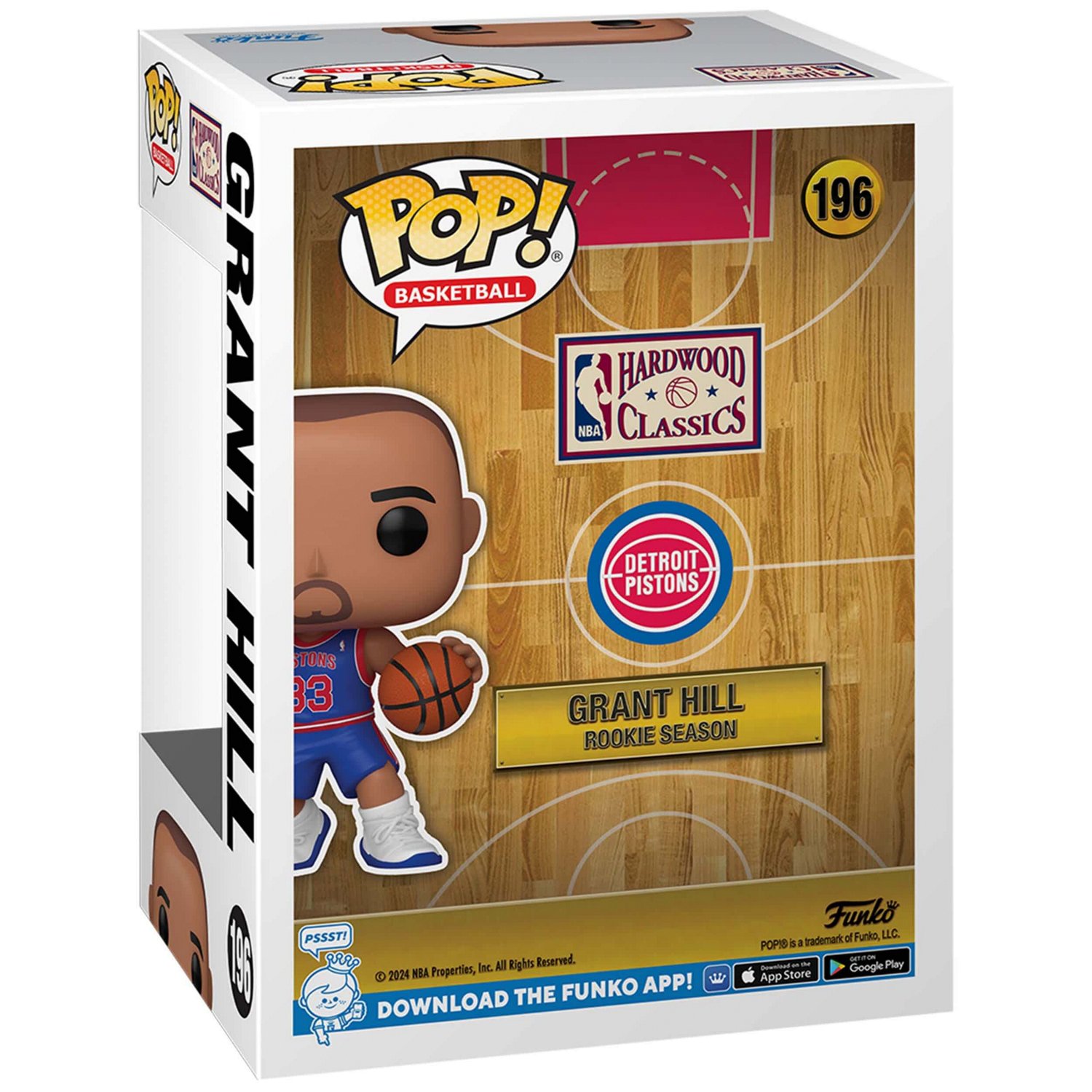 Funko Pop Detroit Pistons 196 Grant Hill Vinyl Figure - view number 2