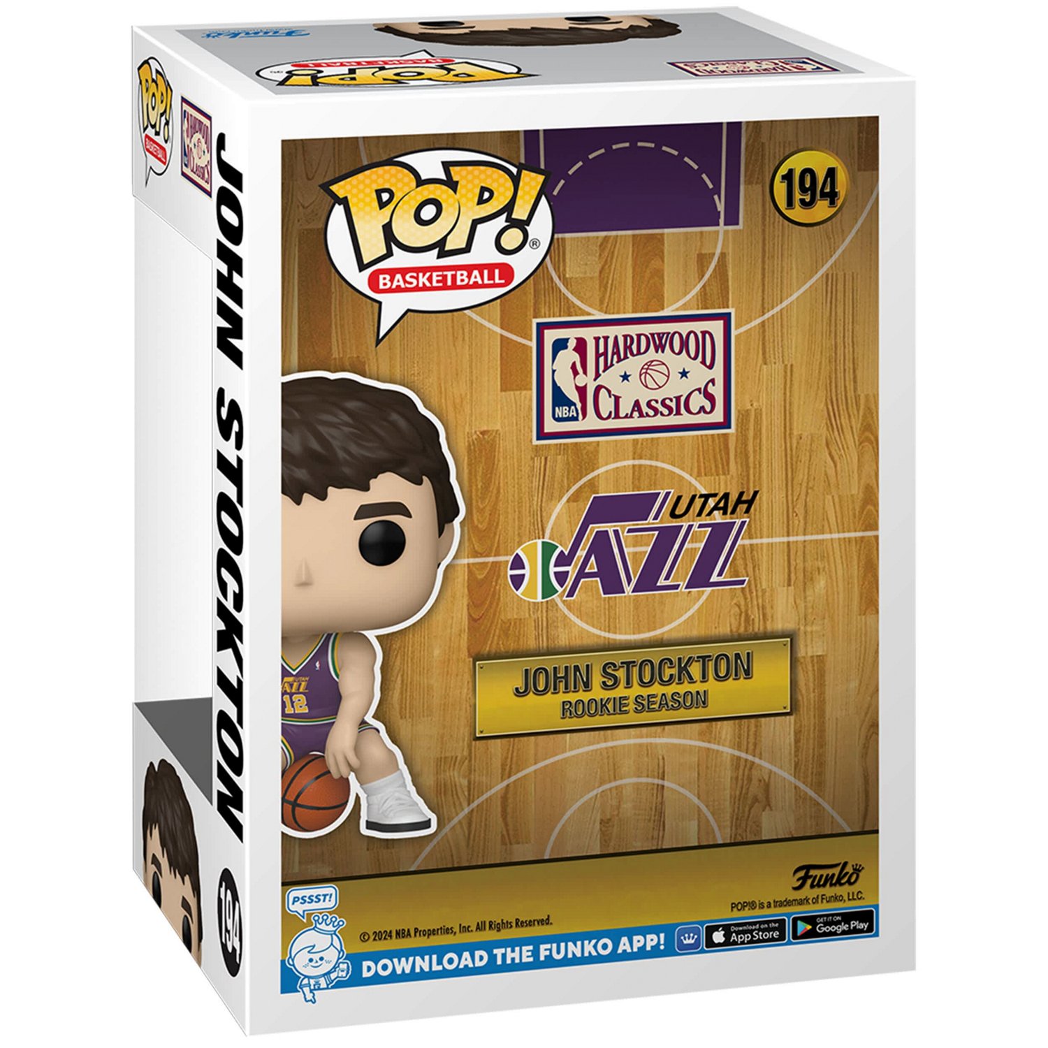 Funko Pop Utah Jazz 194 John Stockton Vinyl Figure - view number 2