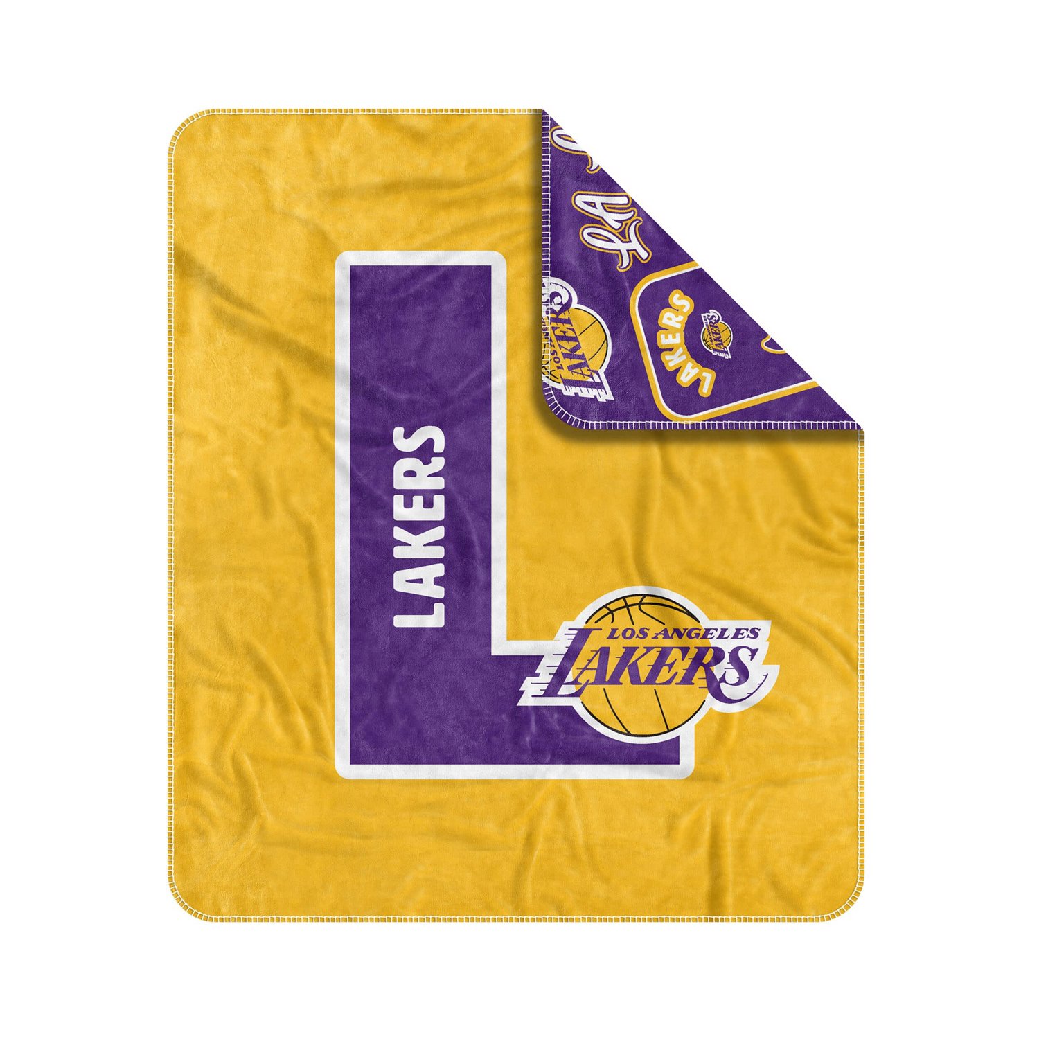 Los Angeles Lakers 50" x 60" Dream Weave Throw Blanket - view number 3