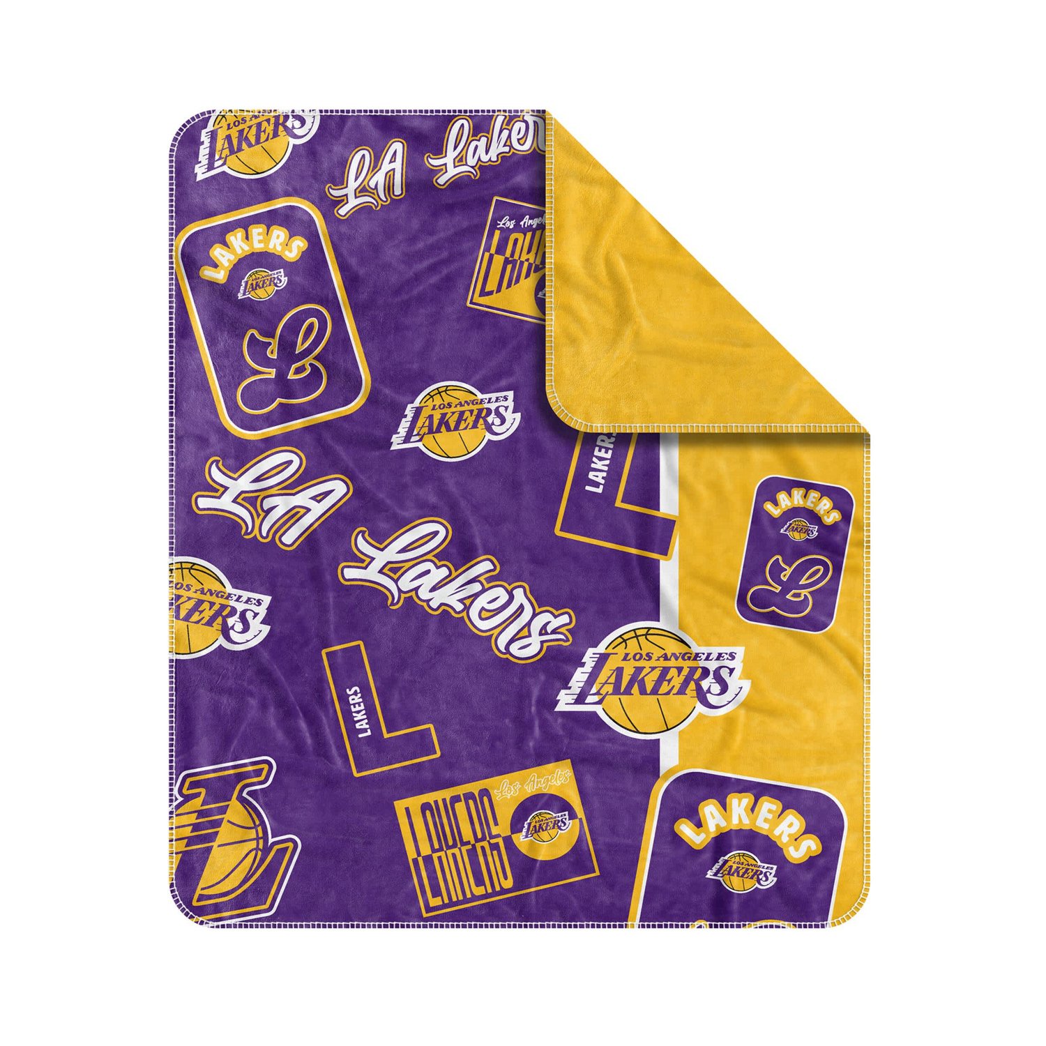 Los Angeles Lakers 50" x 60" Dream Weave Throw Blanket - view number 2