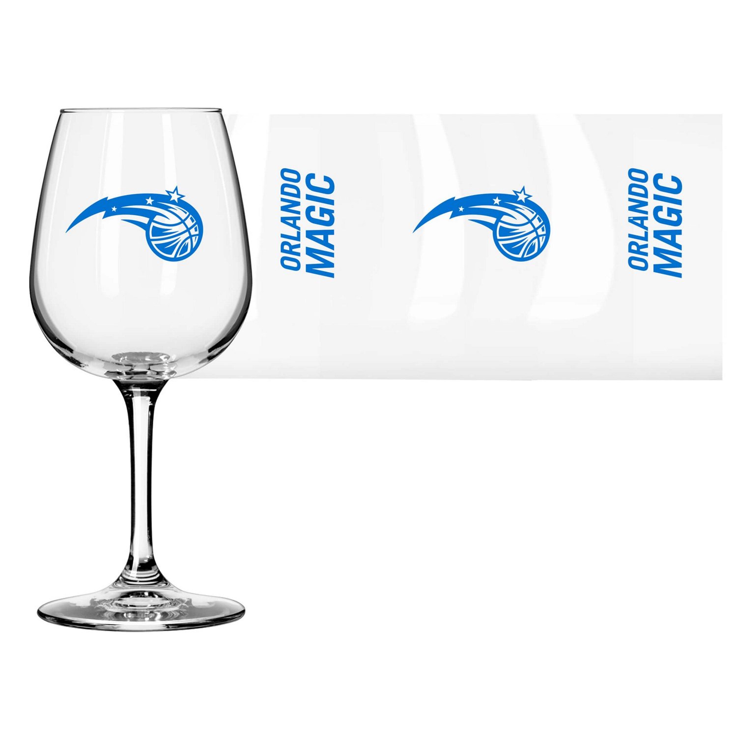 Orlando Magic Logo 12oz Stemmed Wine Glass - view number 2