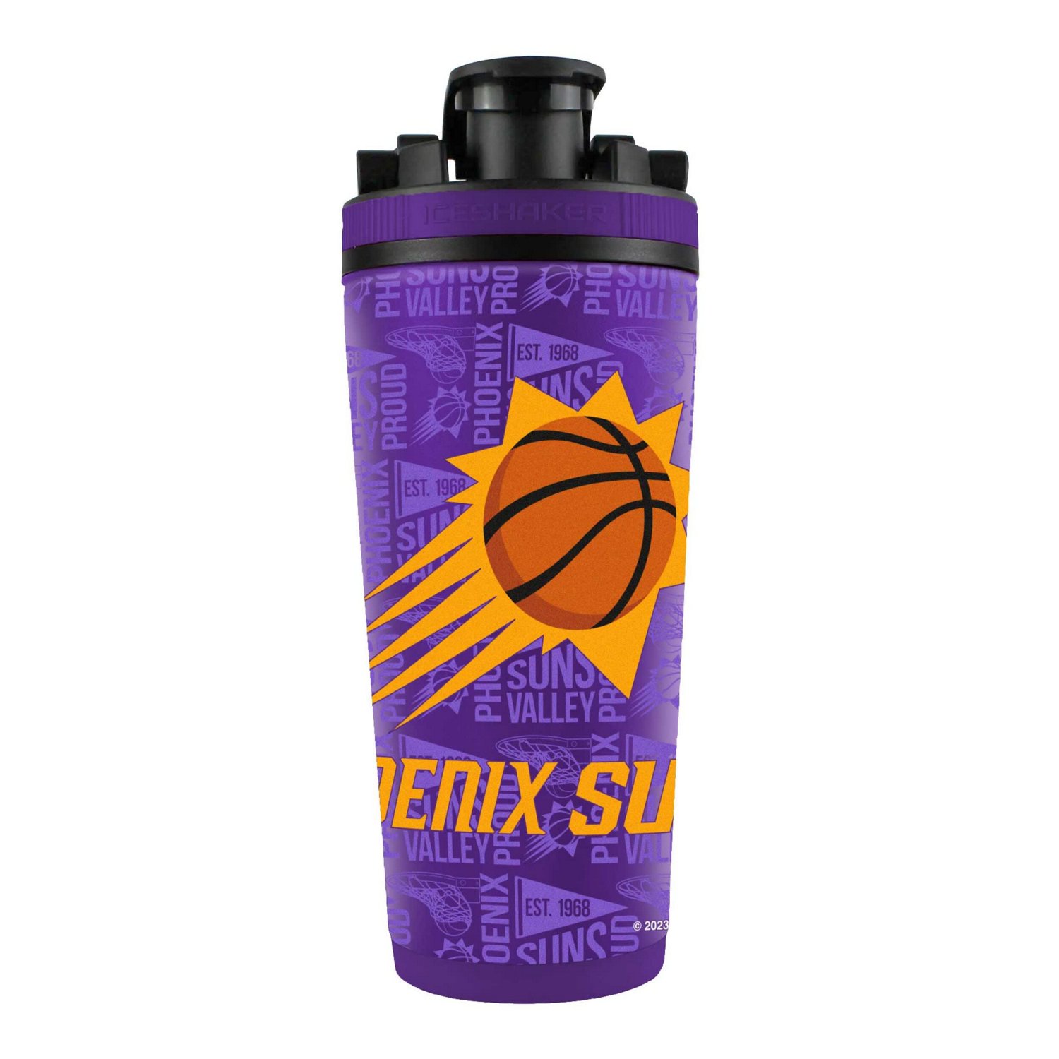 Phoenix Suns 26oz 4D Stainless Steel Shaker Bottle