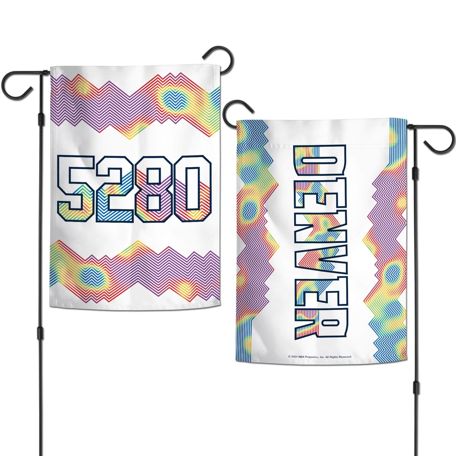 WinCraft Denver Nuggets 2024 25 City Edition 12" x 18" Two-Sided Garden Flag - view number 3