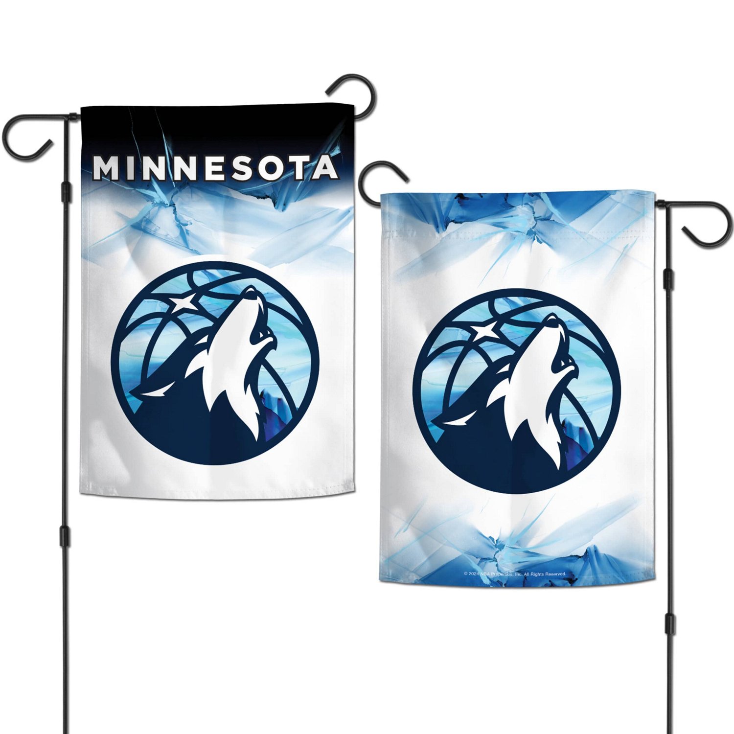 WinCraft Minnesota Timberwolves 2024 25 City Edition 12" x 18" Two-Sided Garden Flag - view number 3