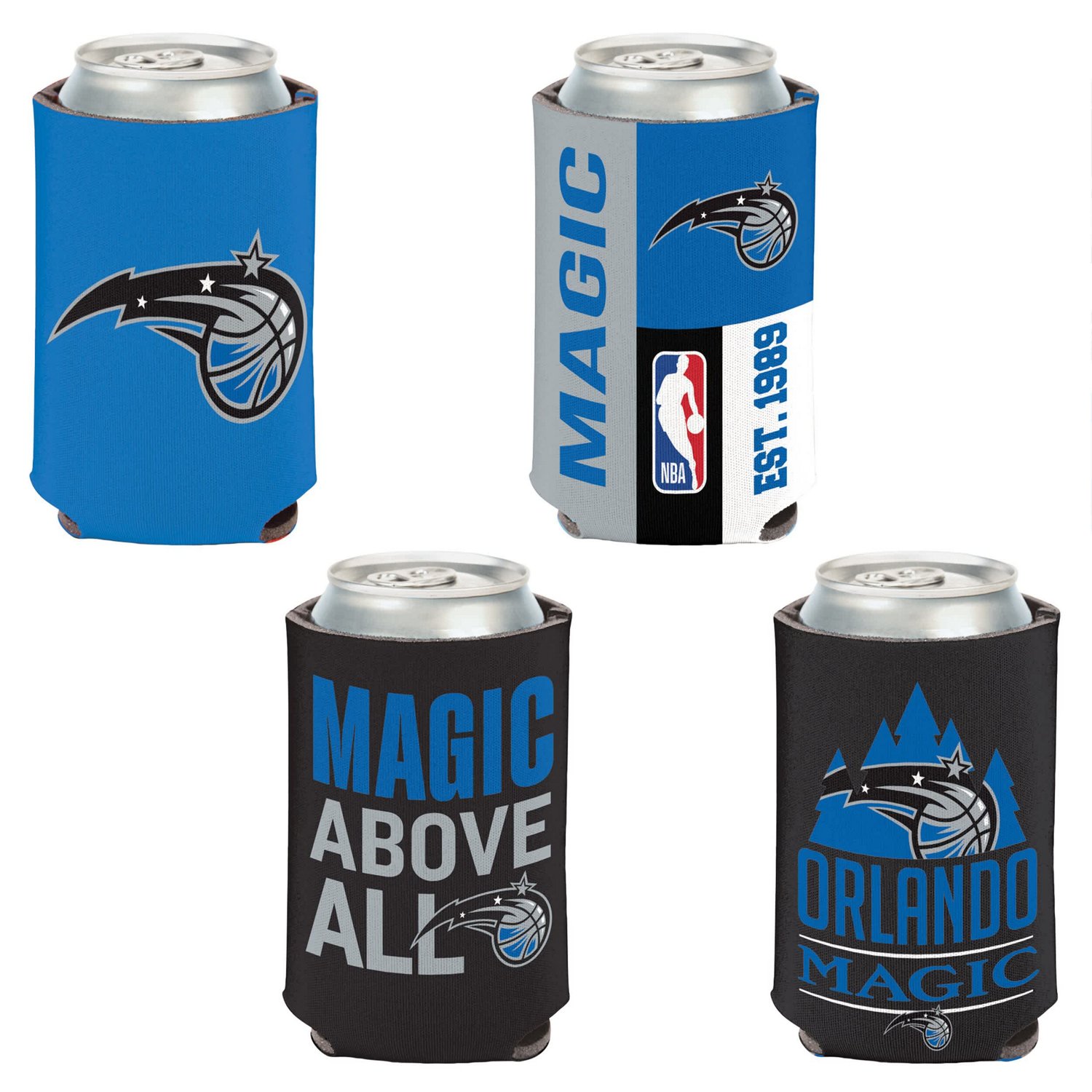 WinCraft Orlando Magic 4-Pack 12oz Can Cooler Set - view number 1