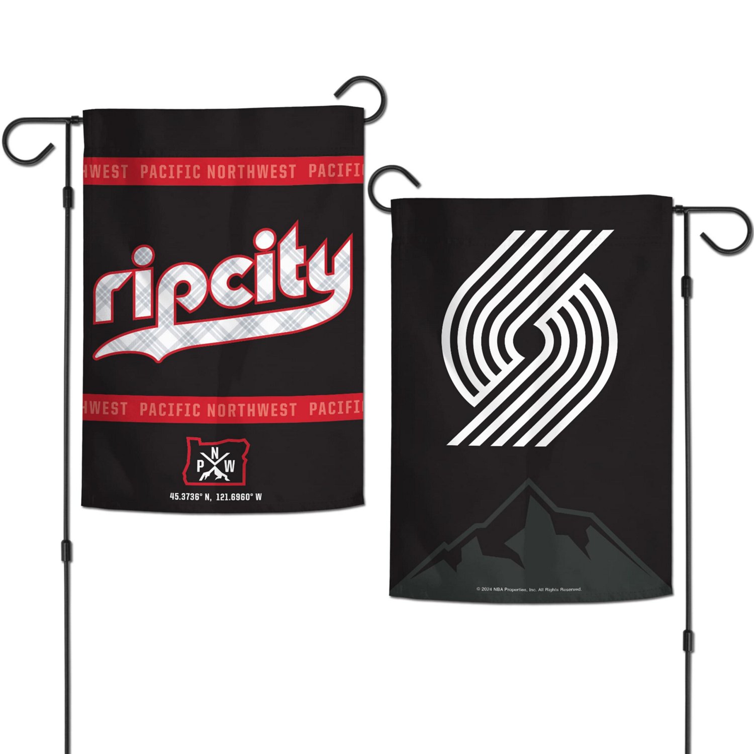 WinCraft Portland Trail Blazers 2024 25 City Edition 12" x 18" Two-Sided Garden Flag