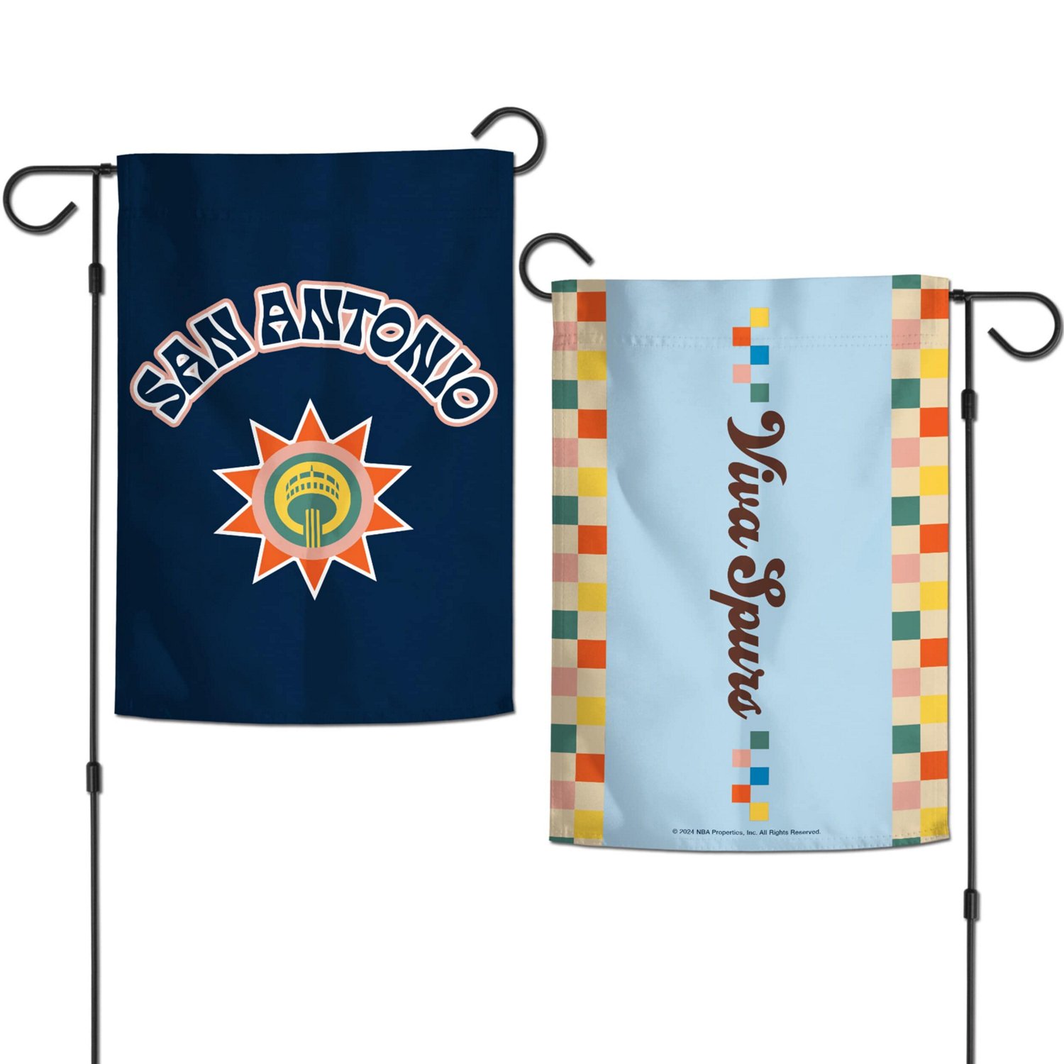 WinCraft San Antonio Spurs 2024 25 City Edition 12" x 18" Two-Sided Garden Flag                                                  - view number 3