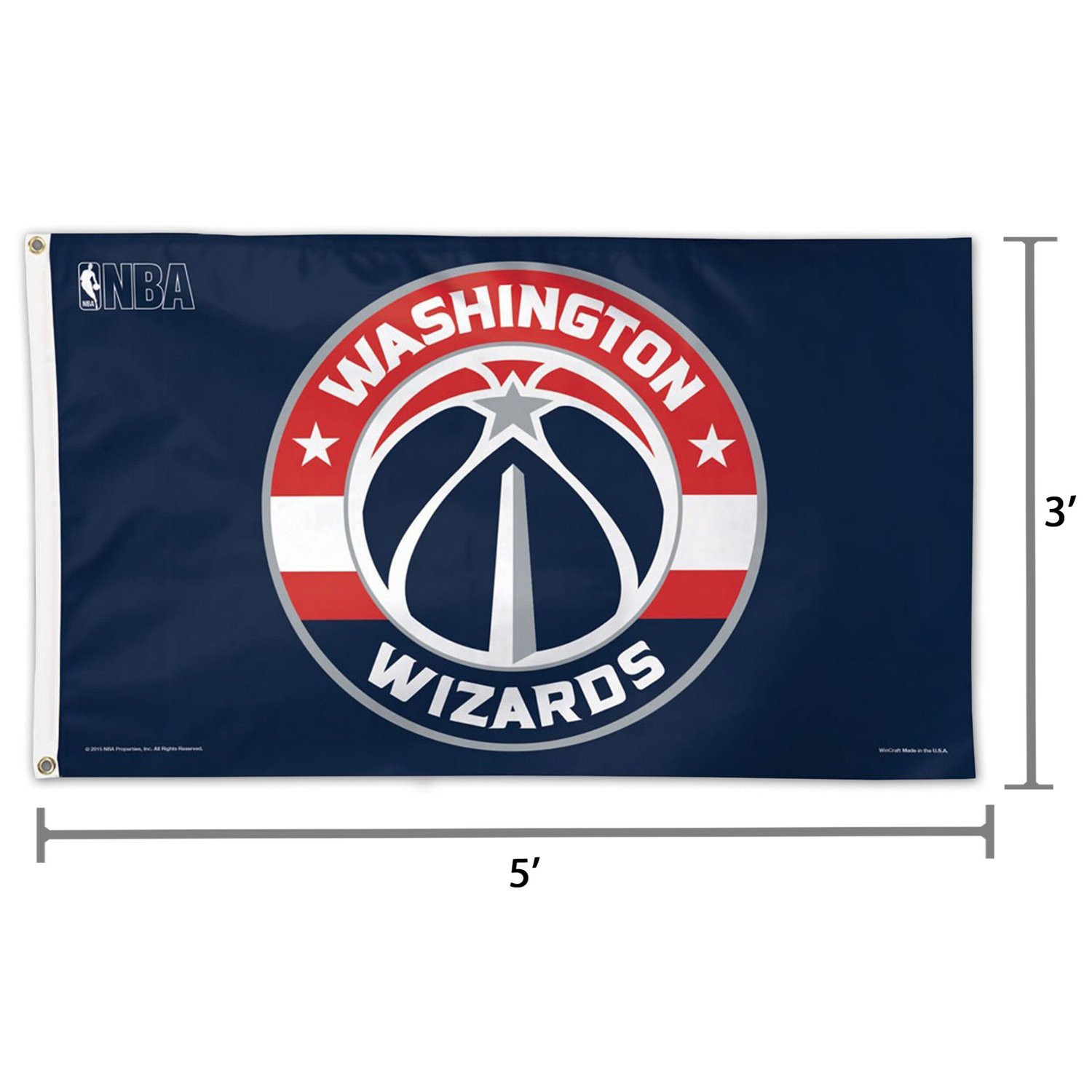 WinCraft Washington Wizards Deluxe 3' x 5' One-Sided Flag                                                                        - view number 2