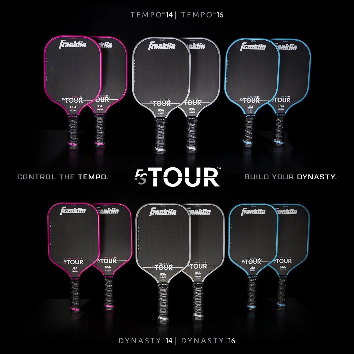 Franklin Sports Tour Dynasty 16 mm Carbon Paddle | Academy