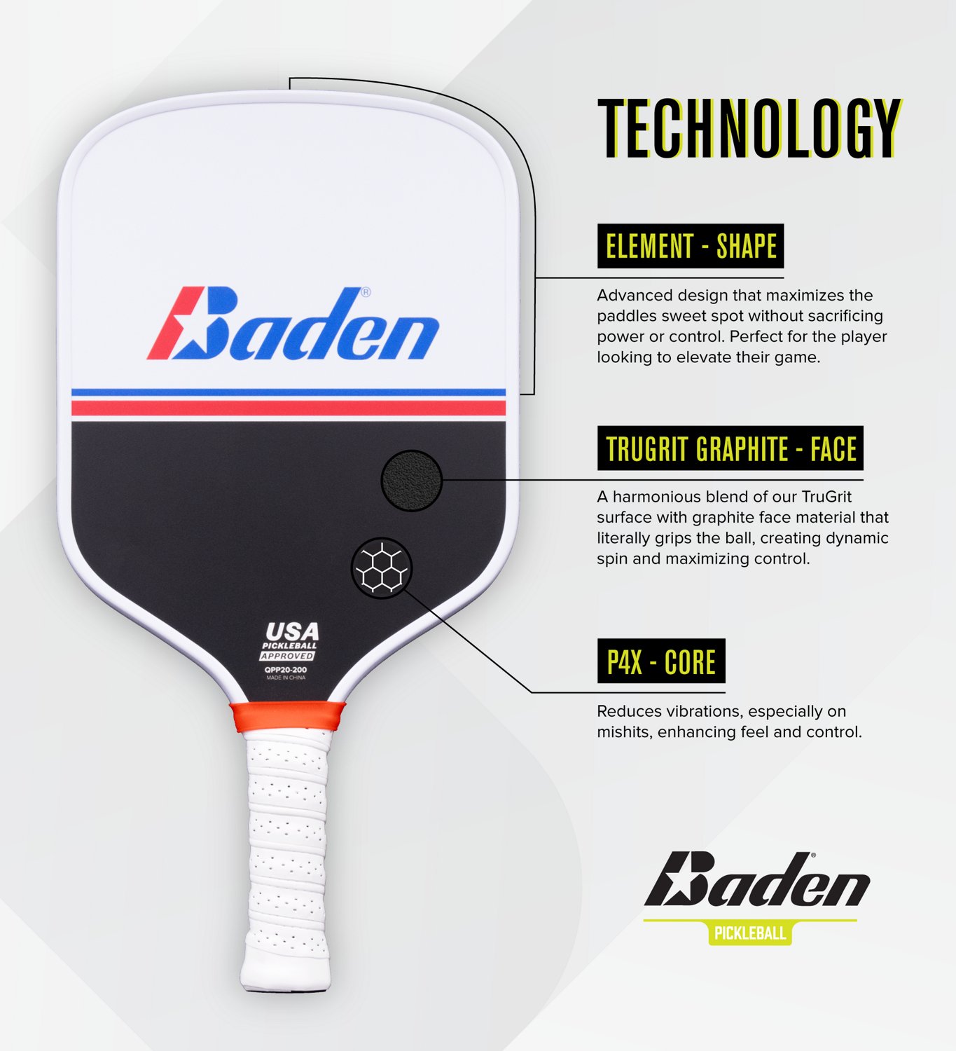 Baden Battle Point Pickleball Paddle
