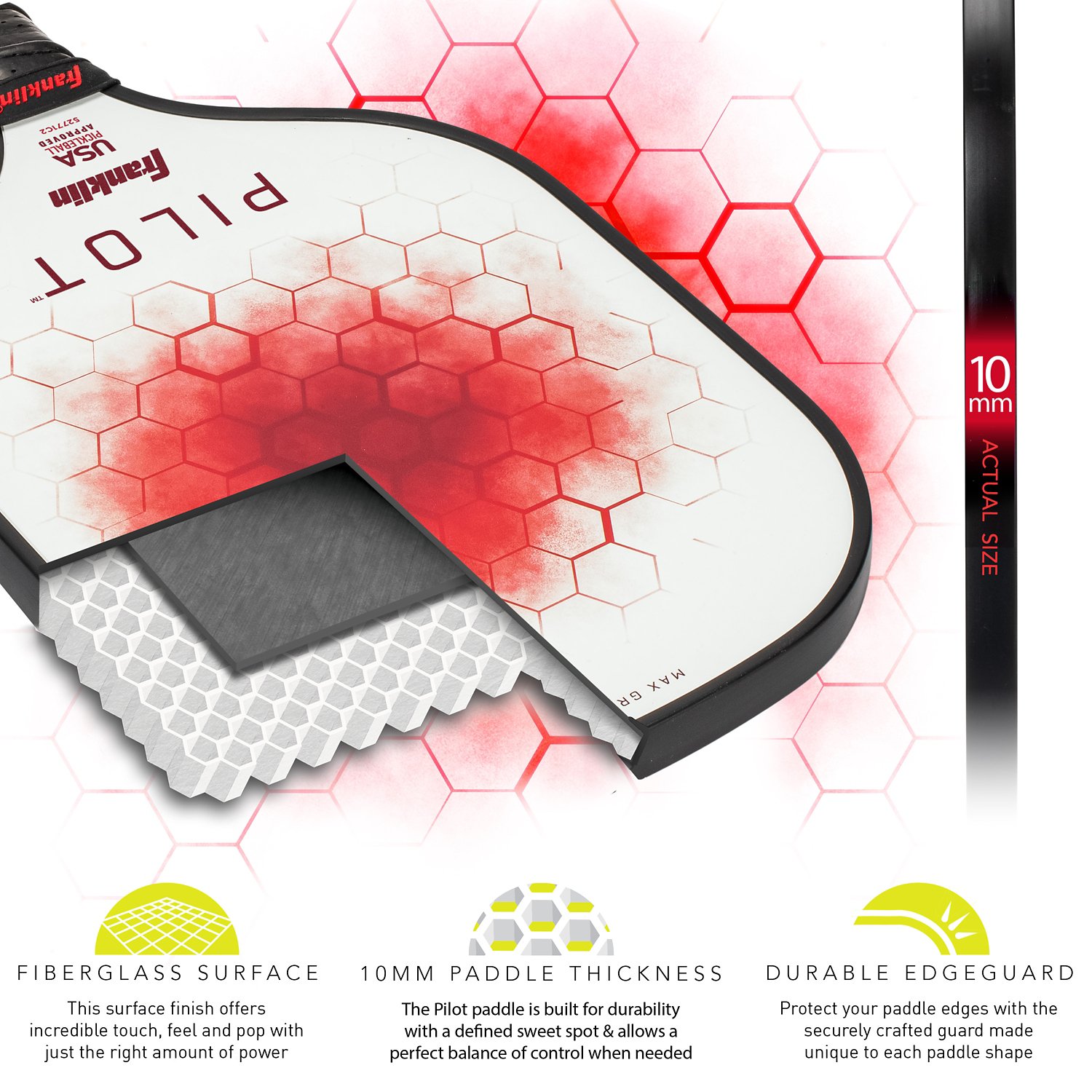 Franklin Sports Pilot Pickleball Paddles Set - view number 6