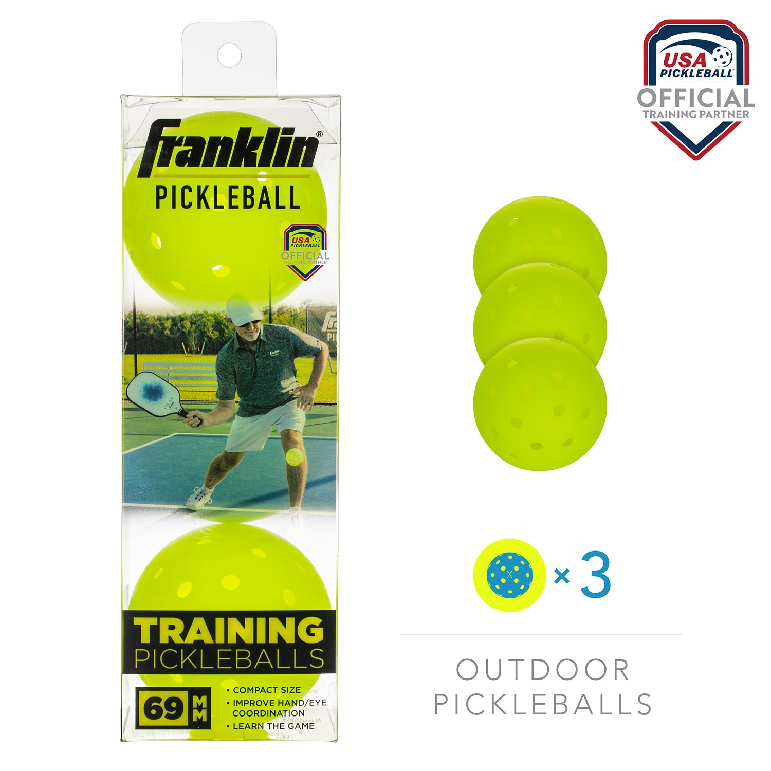 Franklin 69mm Training Balls 3-Pack - view number 2