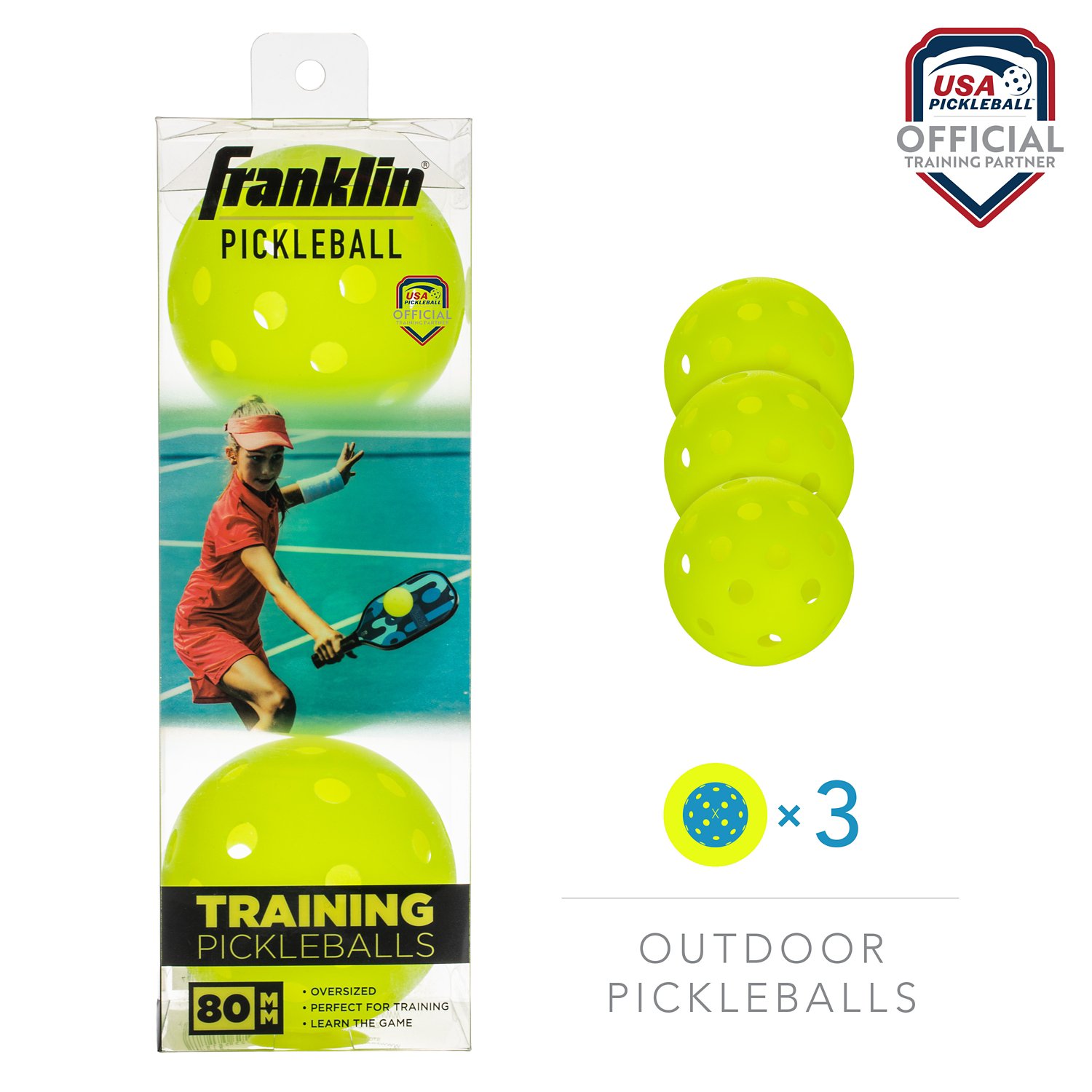Franklin 80mm Training Balls 3-Pack - view number 3