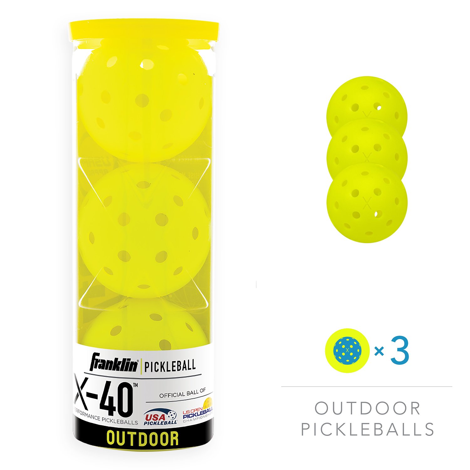 Franklin X-40 Performance Outdoor Pickleball Balls                                                                               - view number 4