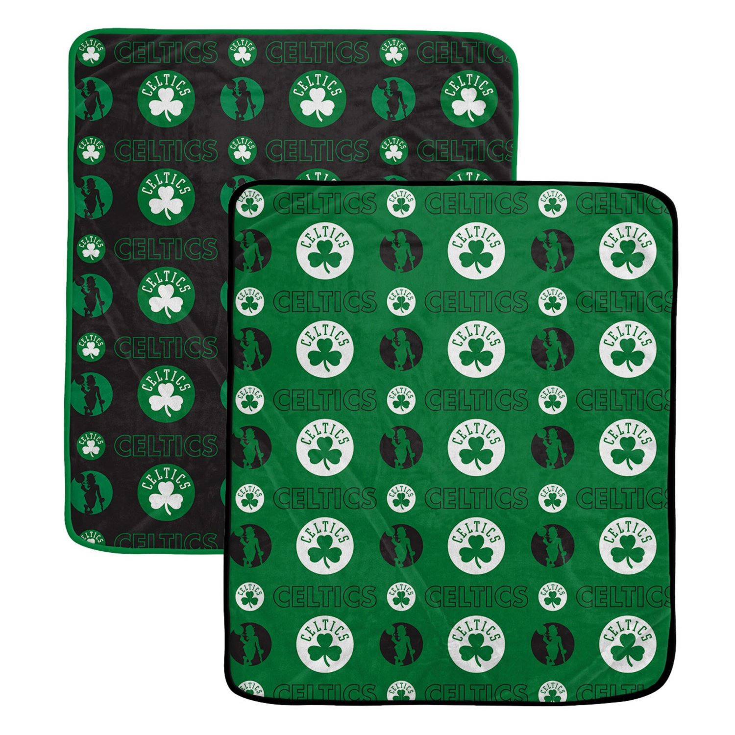 Pegasus Sports Boston Celtics Home and Away Throw Blanket Set 2-Pack