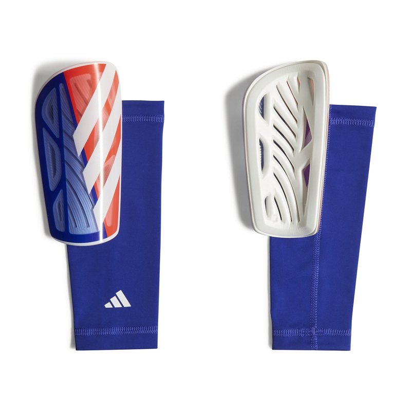 adidas Adults' TIRO SG League Shin Guard Blue/Red, Medium - Soccer Equipment at Academy Sports