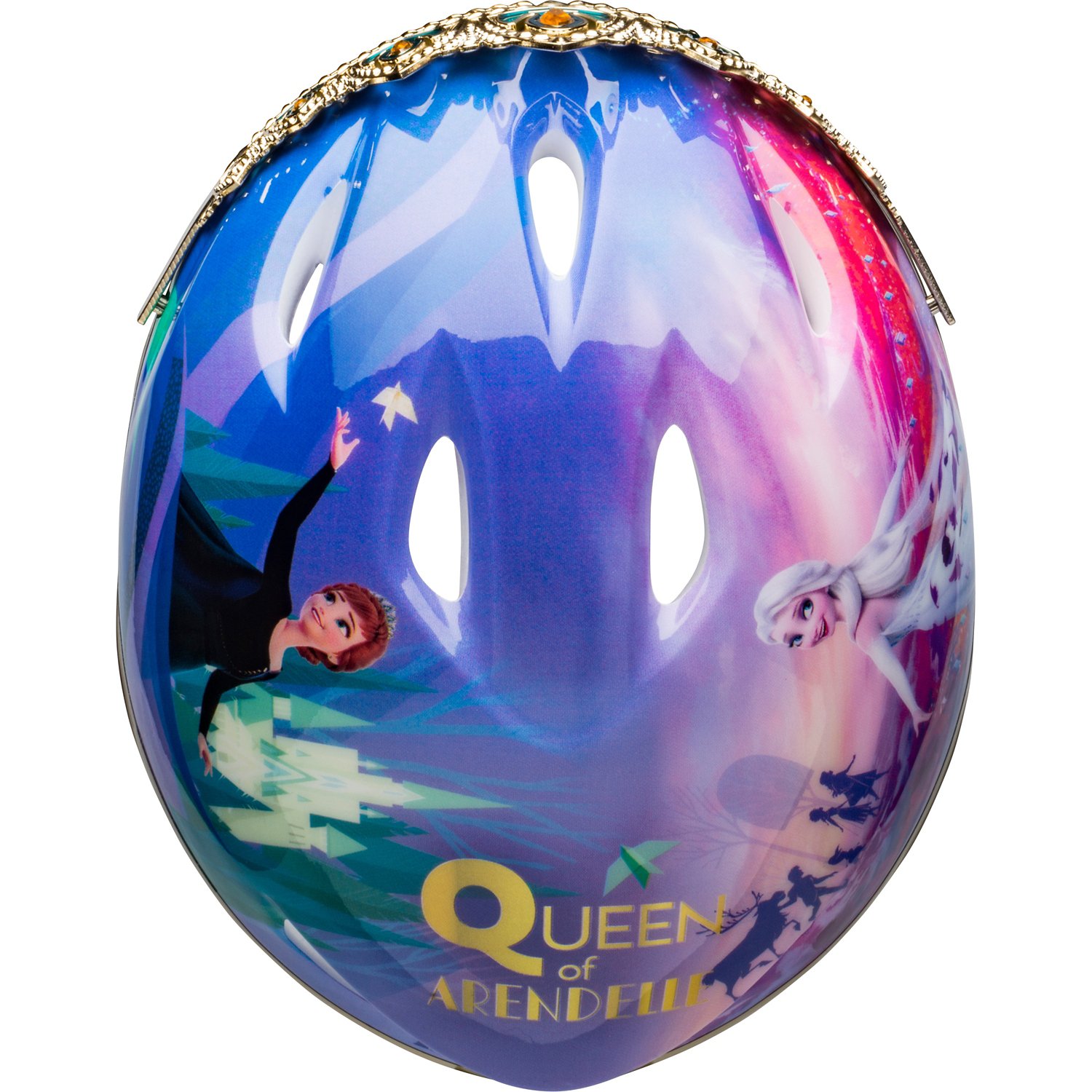 Bell Girls’ Frozen II 3-D Queen Anna Tiara Bike Helmet                                                                         - view number 6