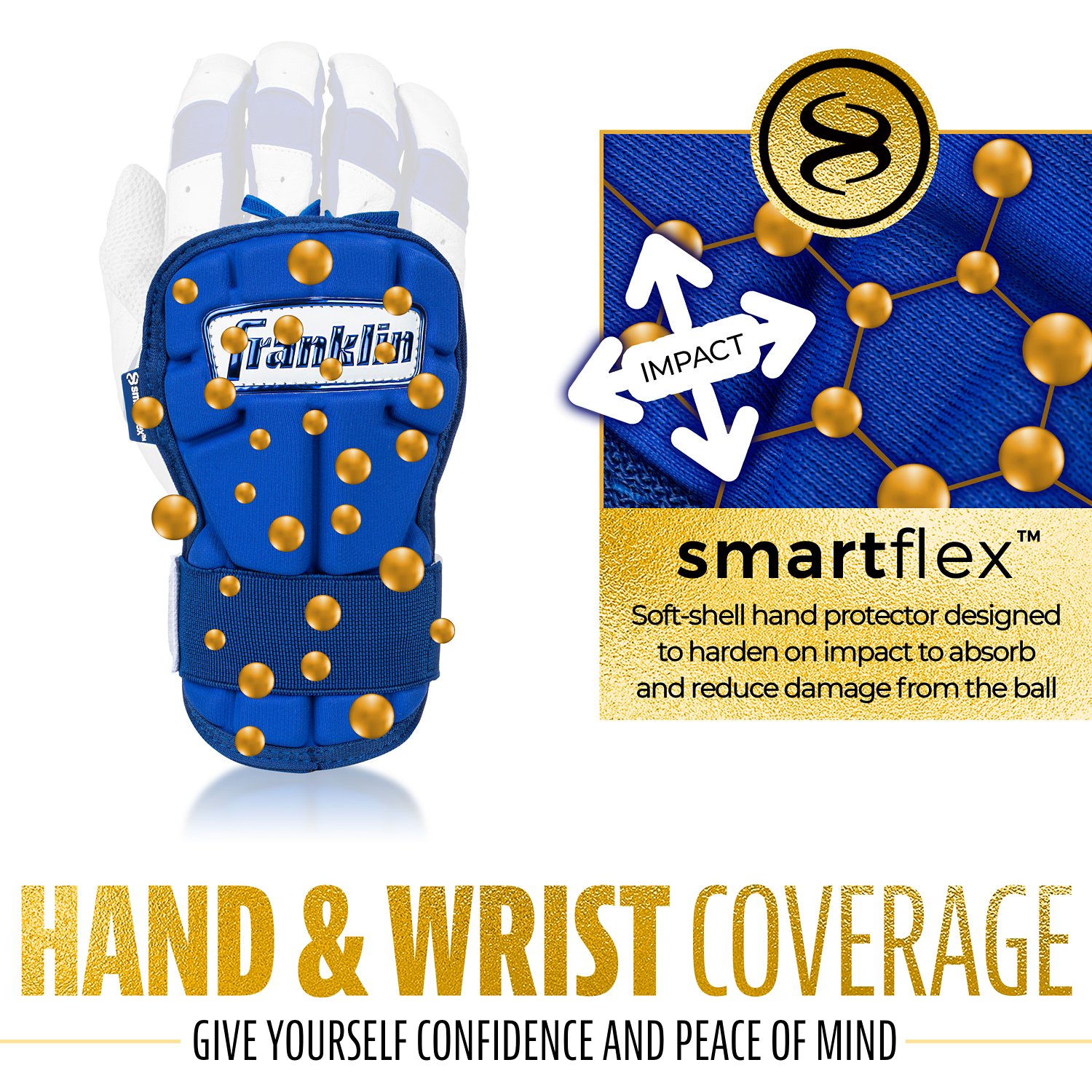 Franklin Adult MLB CFX PRT Series Large Hand Guard                                                                               - view number 7