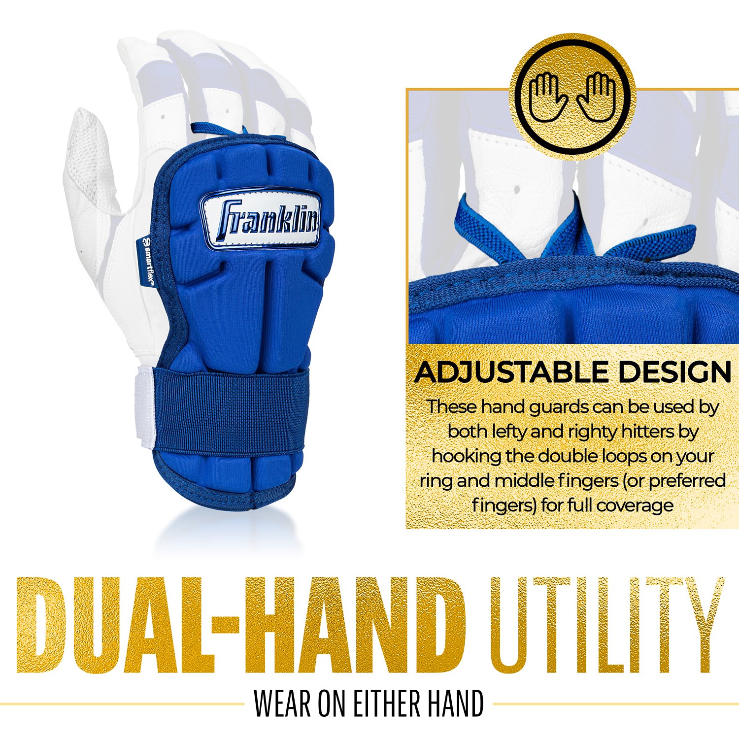 Franklin Adult MLB CFX PRT Series Large Hand Guard                                                                               - view number 5