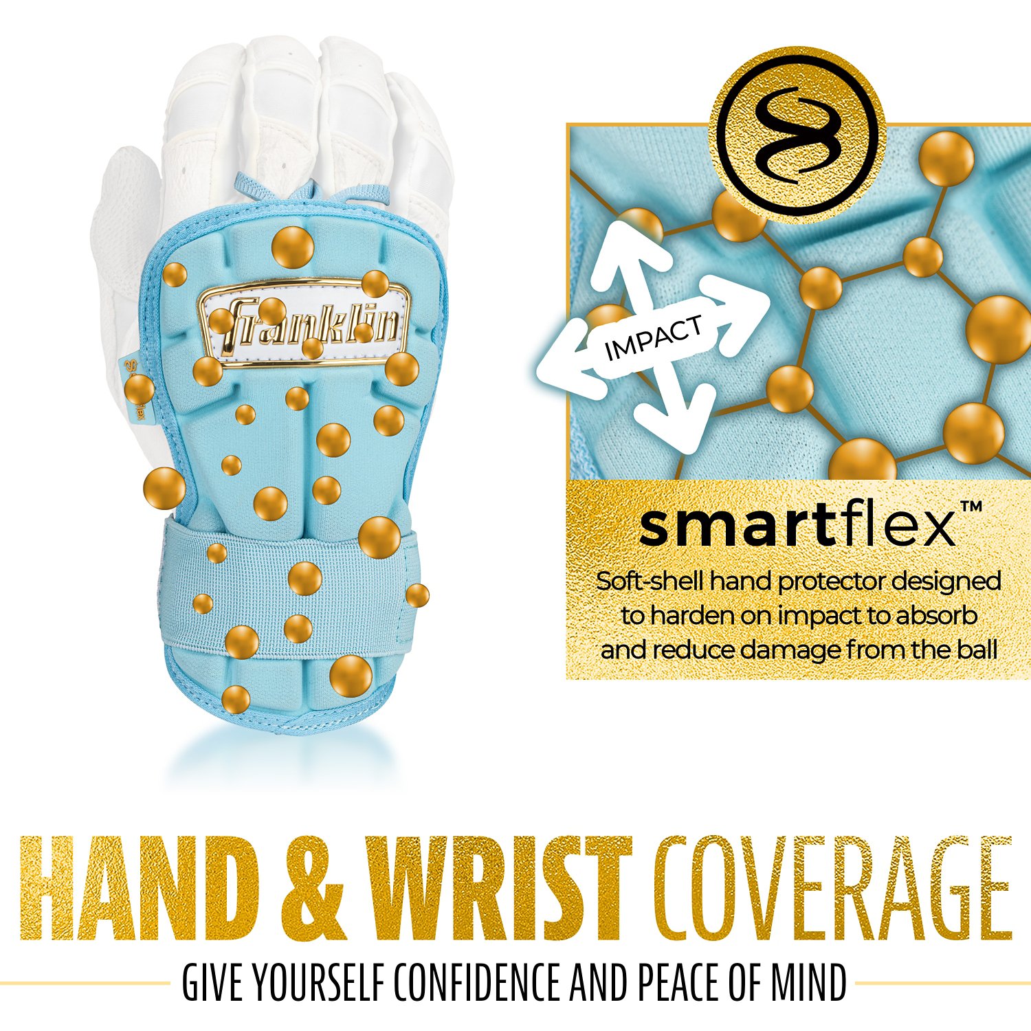 Franklin Adult MLB CFX PRT Series Large Hand Guard                                                                               - view number 6