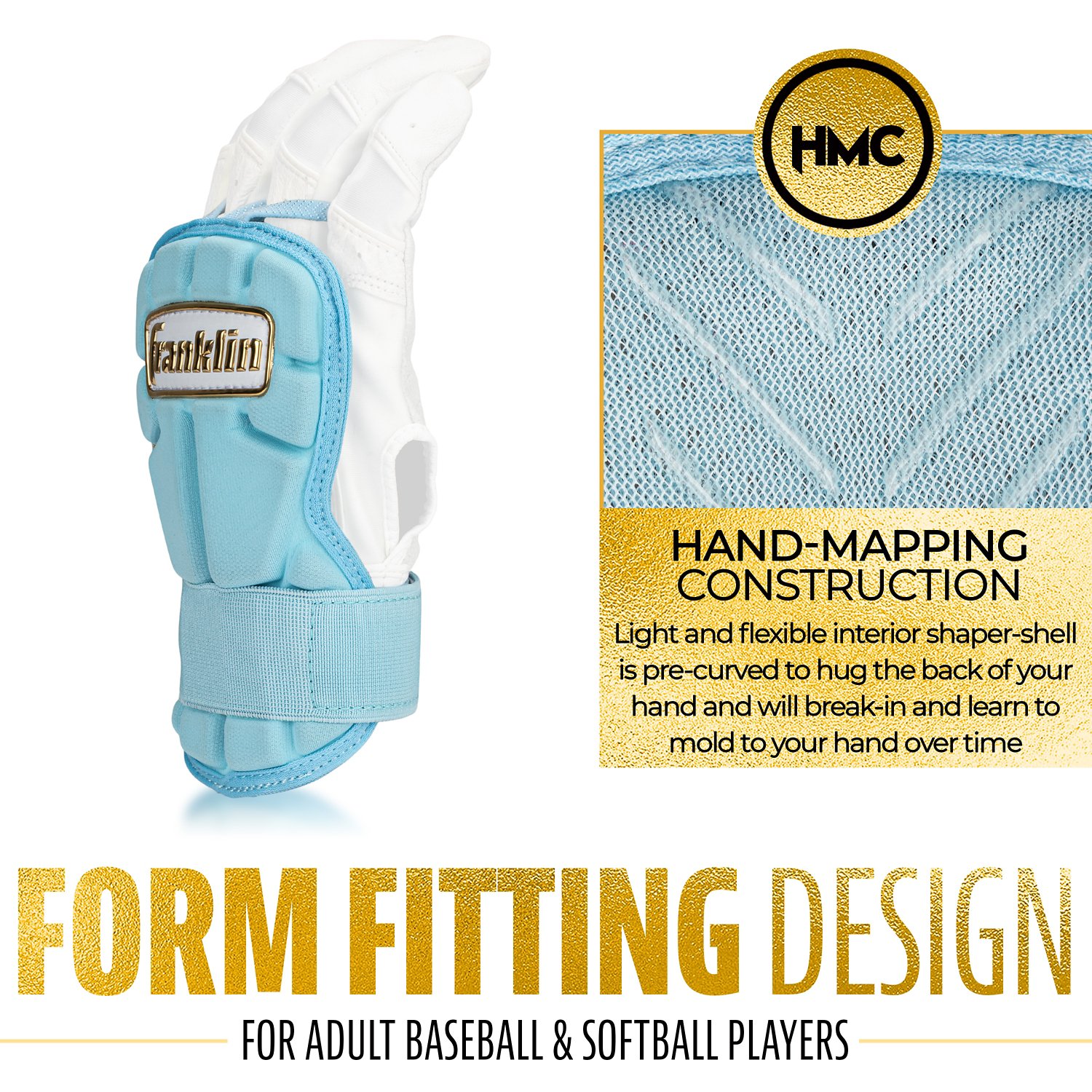 Franklin Adult MLB CFX PRT Series Large Hand Guard                                                                               - view number 5