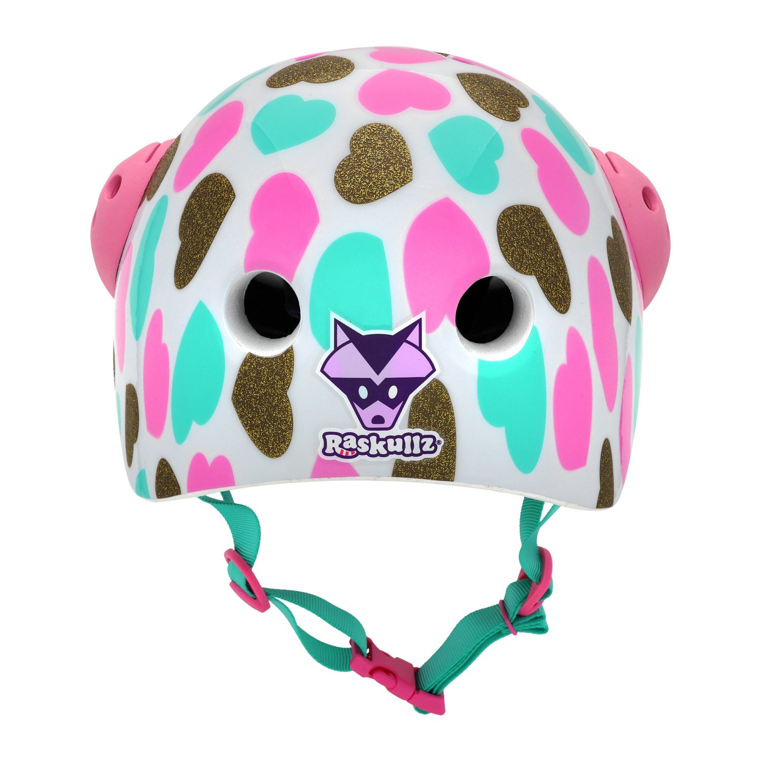 Raskullz Girls’ Pink Heart Charms Helmet