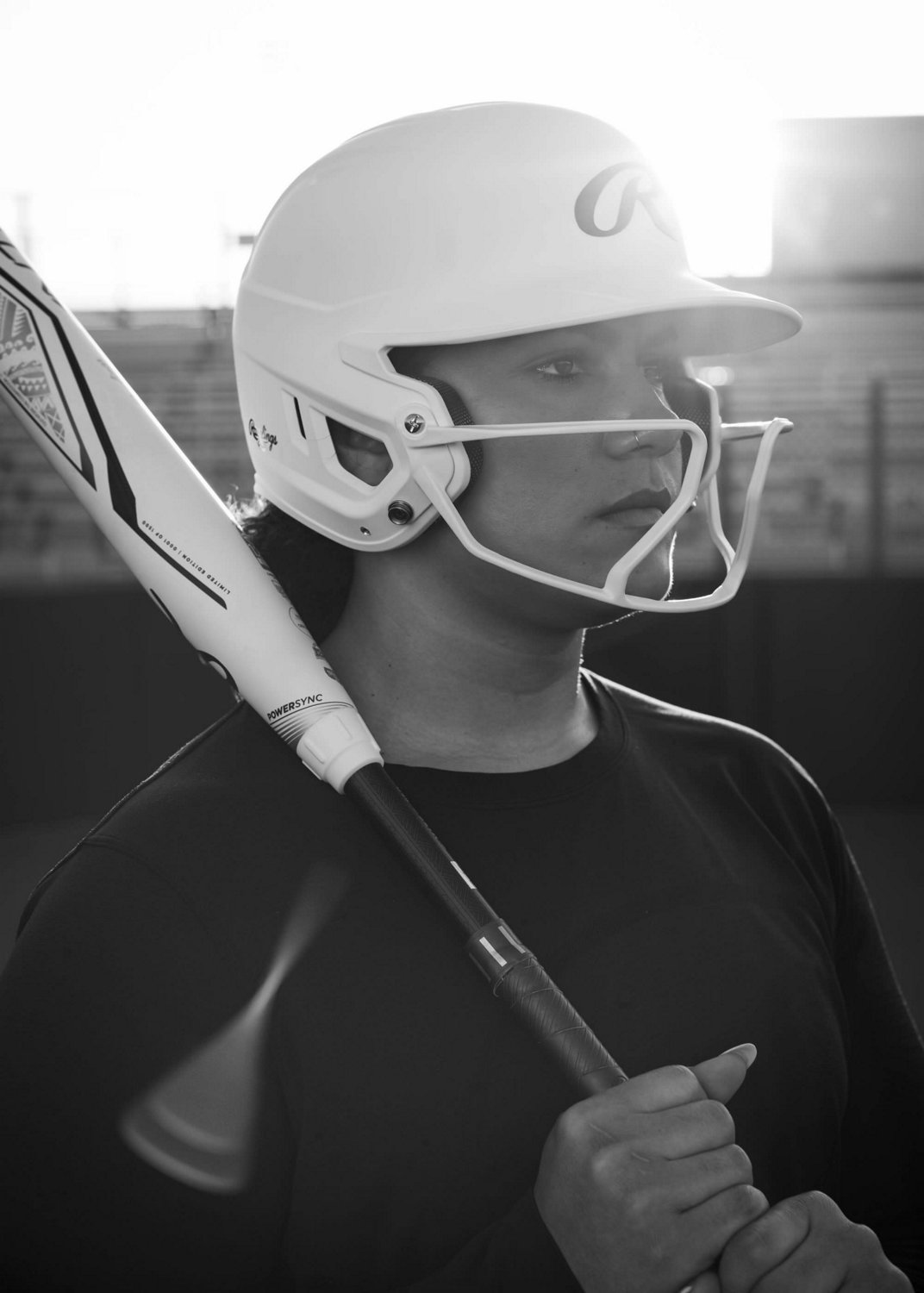 Rawlings Senior Mach Hi-Viz 1-Tone Batting Helmet with Face Guard                                                                - view number 8