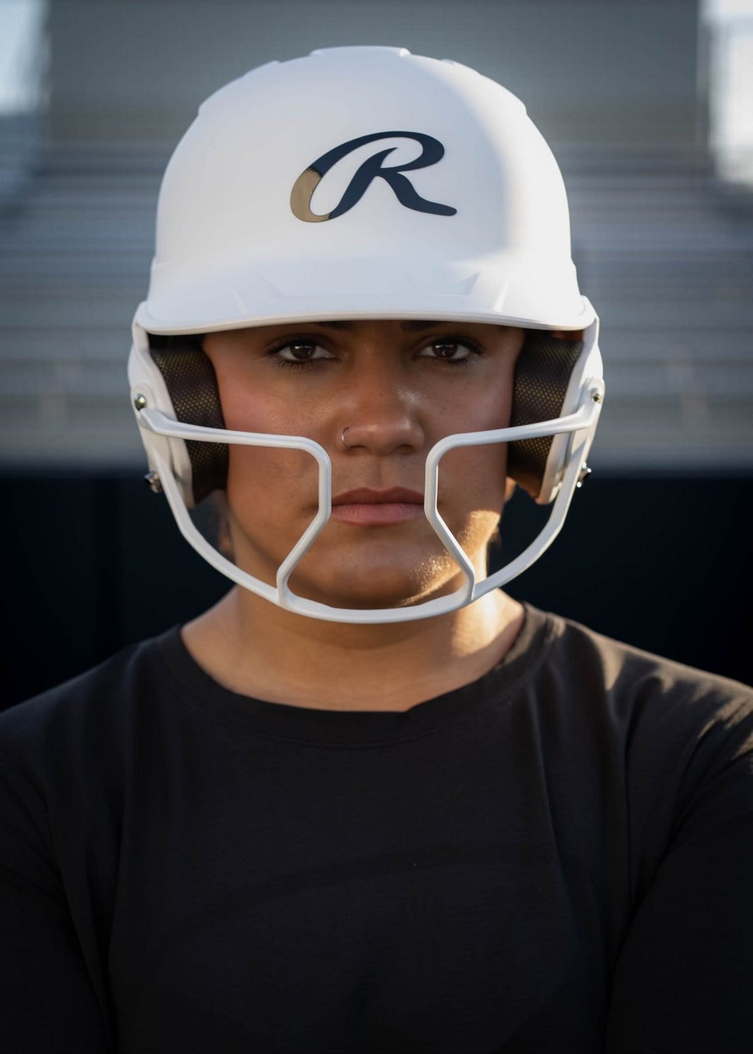 Rawlings Senior Mach Hi-Viz 1-Tone Batting Helmet with Face Guard                                                                - view number 7