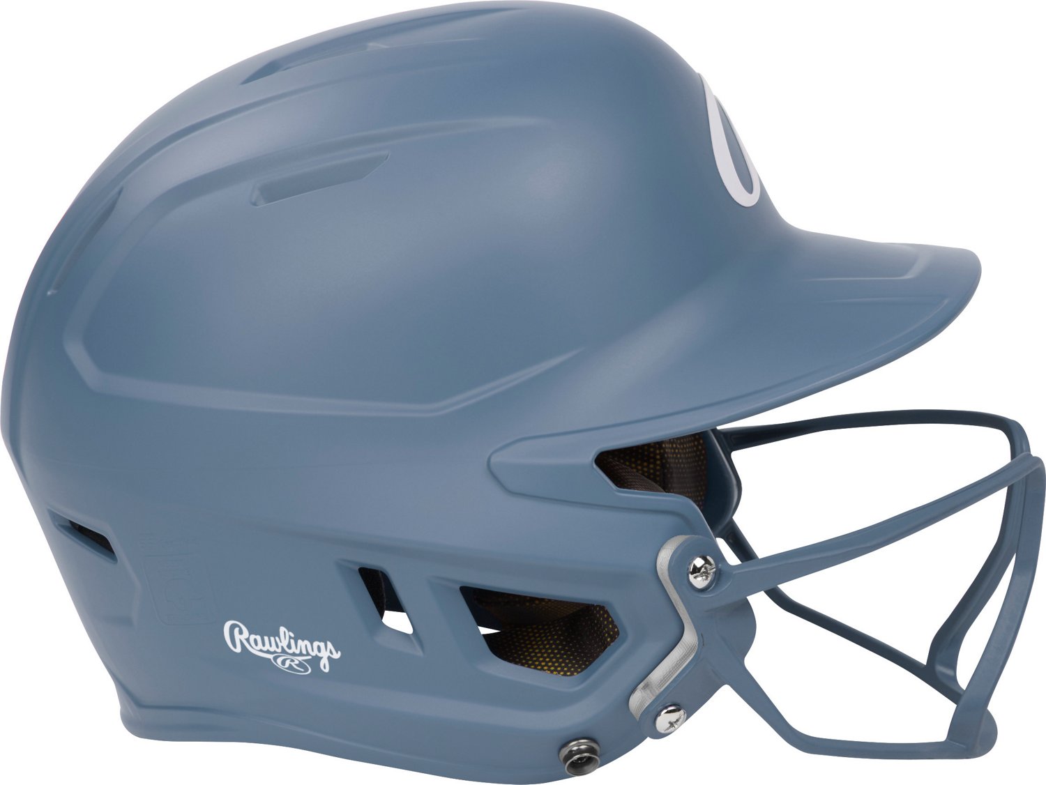 Rawlings Senior Mach Hi-Viz 1-Tone Batting Helmet with Face Guard                                                                - view number 5