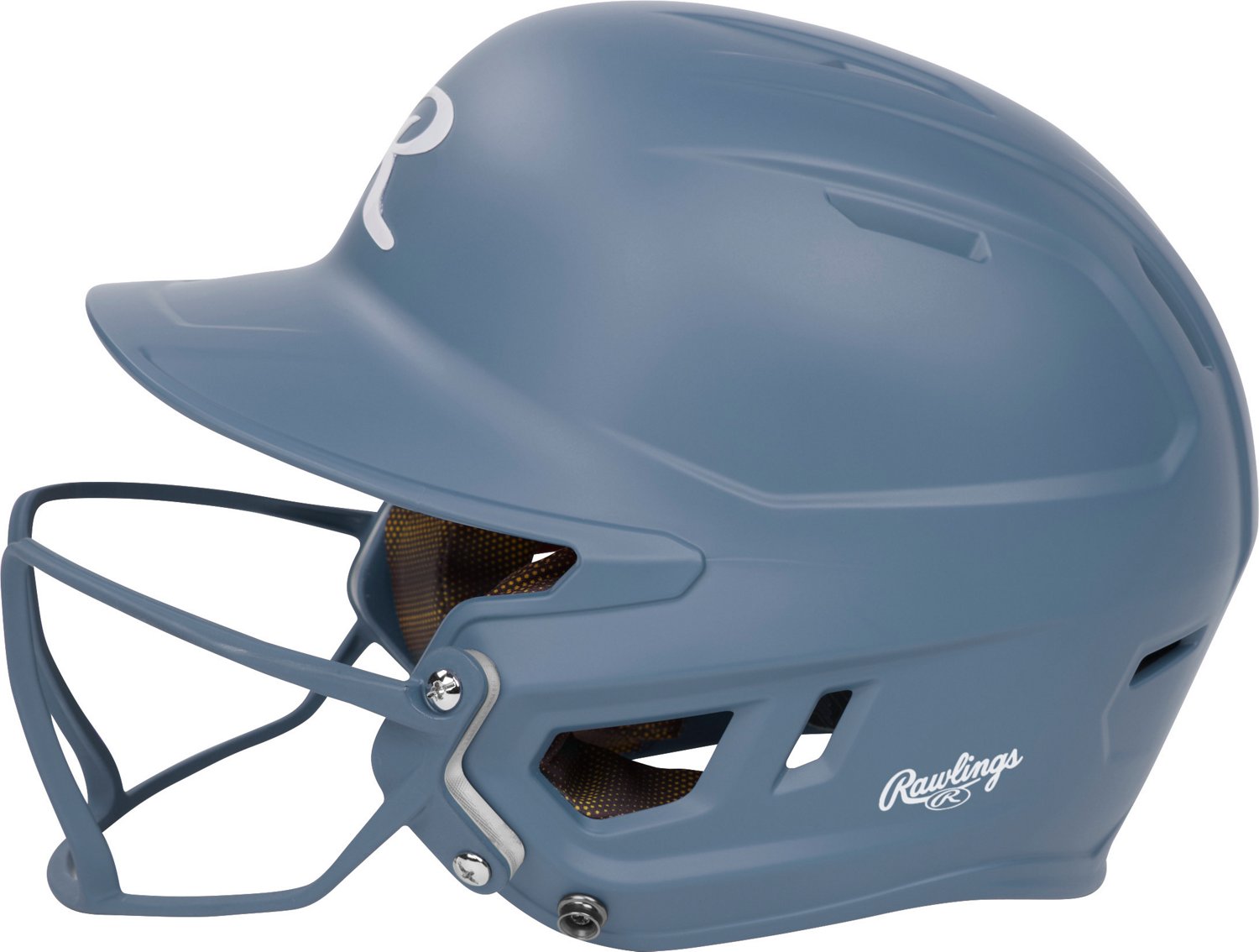 Rawlings Senior Mach Hi-Viz 1-Tone Batting Helmet with Face Guard                                                                - view number 6