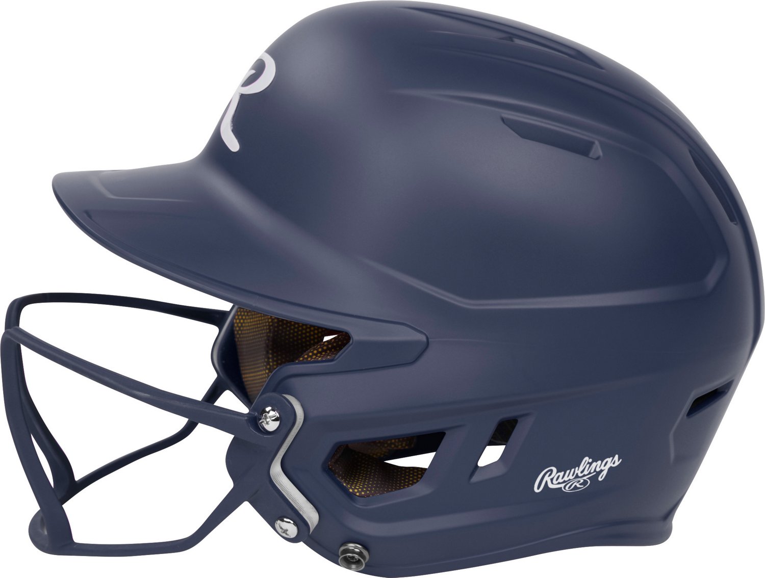 Rawlings Senior Mach Hi-Viz 1-Tone Batting Helmet with Face Guard                                                                - view number 6