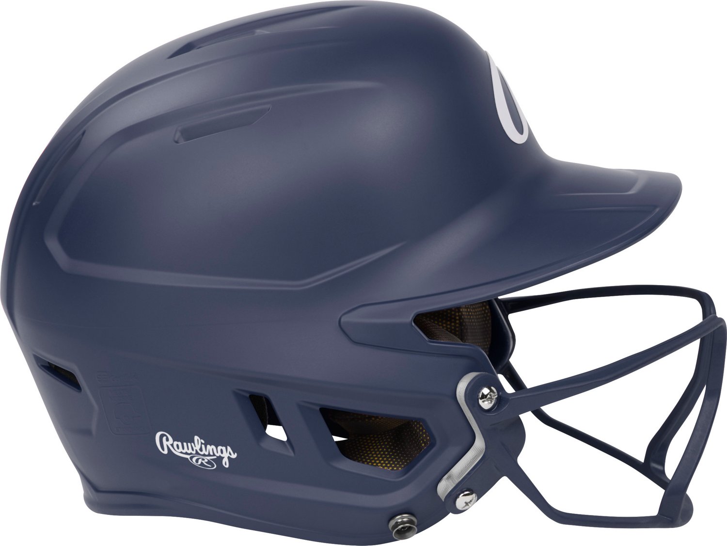 Rawlings Senior Mach Hi-Viz 1-Tone Batting Helmet with Face Guard                                                                - view number 5