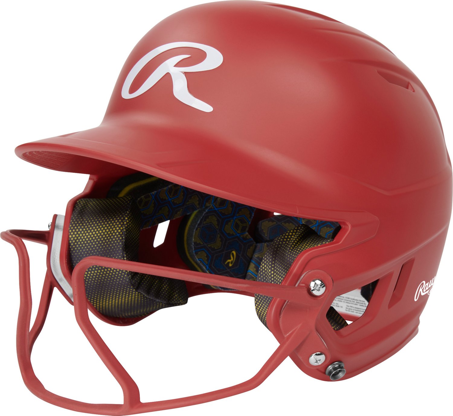 Rawlings Senior Mach Hi-Viz 1-Tone Batting Helmet with Face Guard                                                                - view number 3