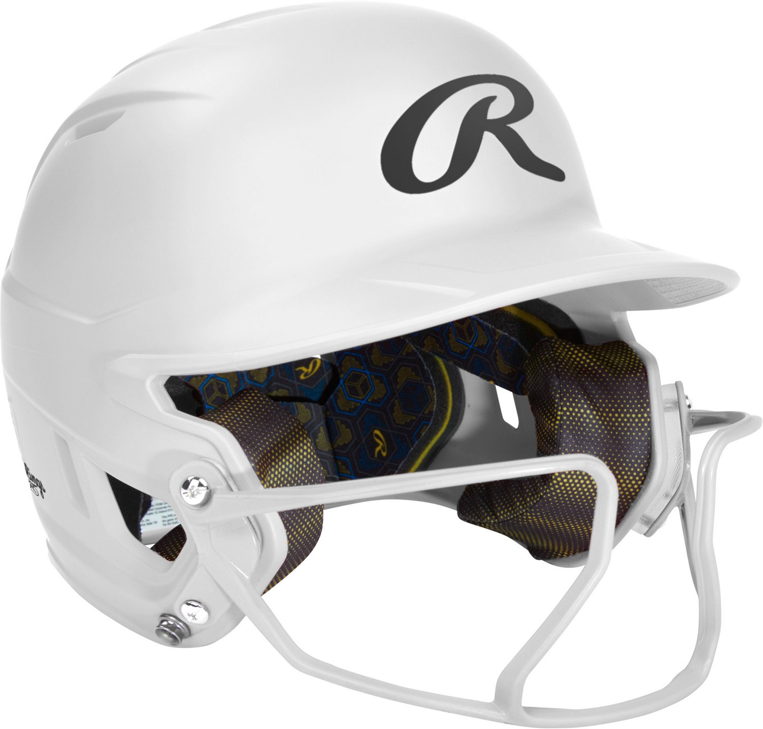 Rawlings Senior Mach Hi-Viz 1-Tone Batting Helmet with Face Guard                                                                - view number 2
