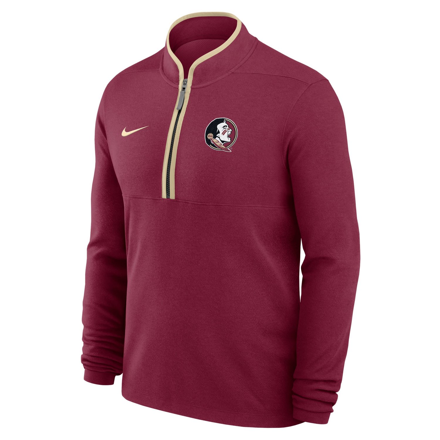 Nike Florida State Seminoles Courtside Victory Dri-FIT Half-Zip Pullover - view number 2