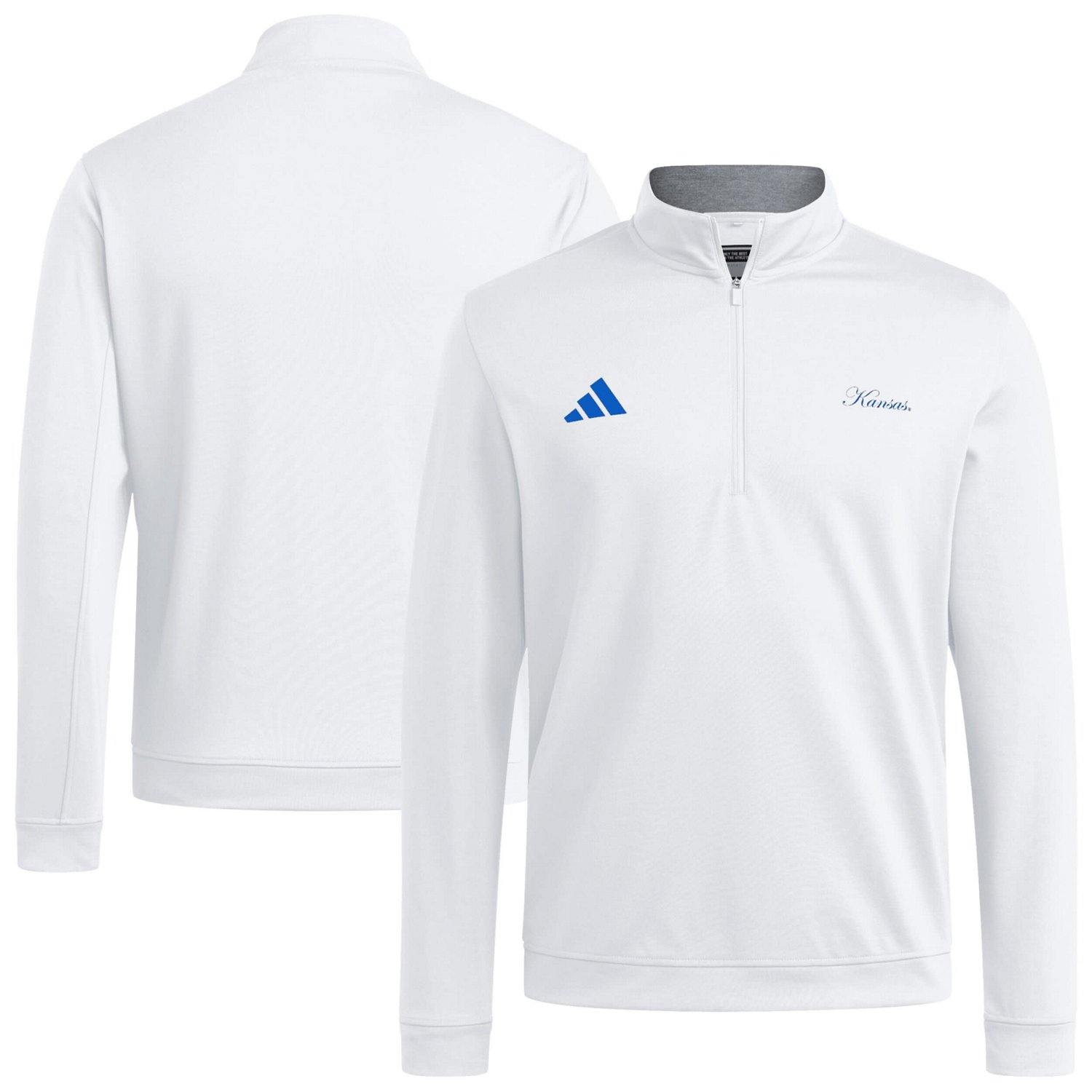 adidas Kansas Jayhawks Elevated Quarter-Zip Jacket | Academy